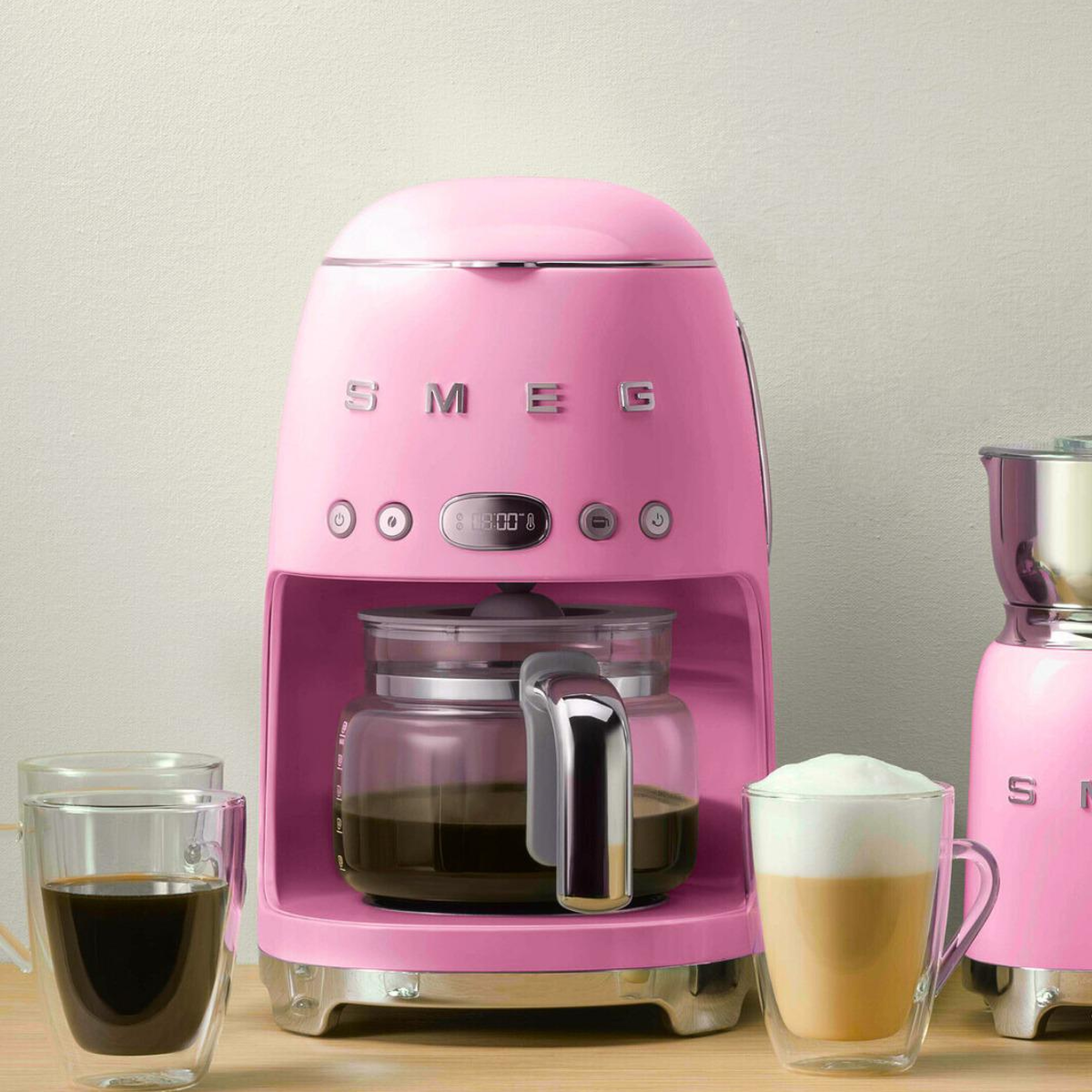 Smeg 50's Retro Style Pembe Filtre Kahve Makinesi Dcf02pkeu
