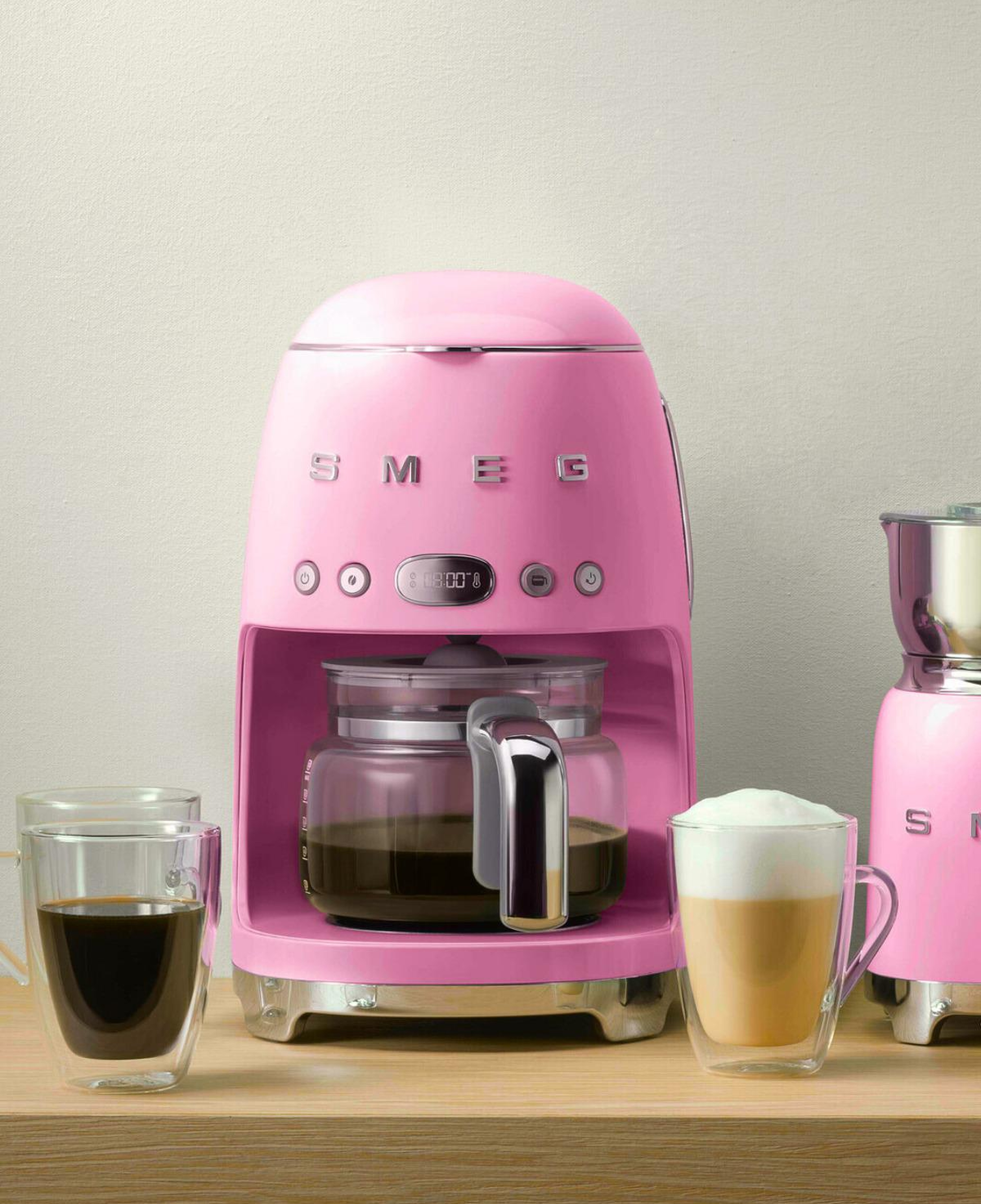 Smeg 50's Retro Style Pembe Filtre Kahve Makinesi Dcf02pkeu