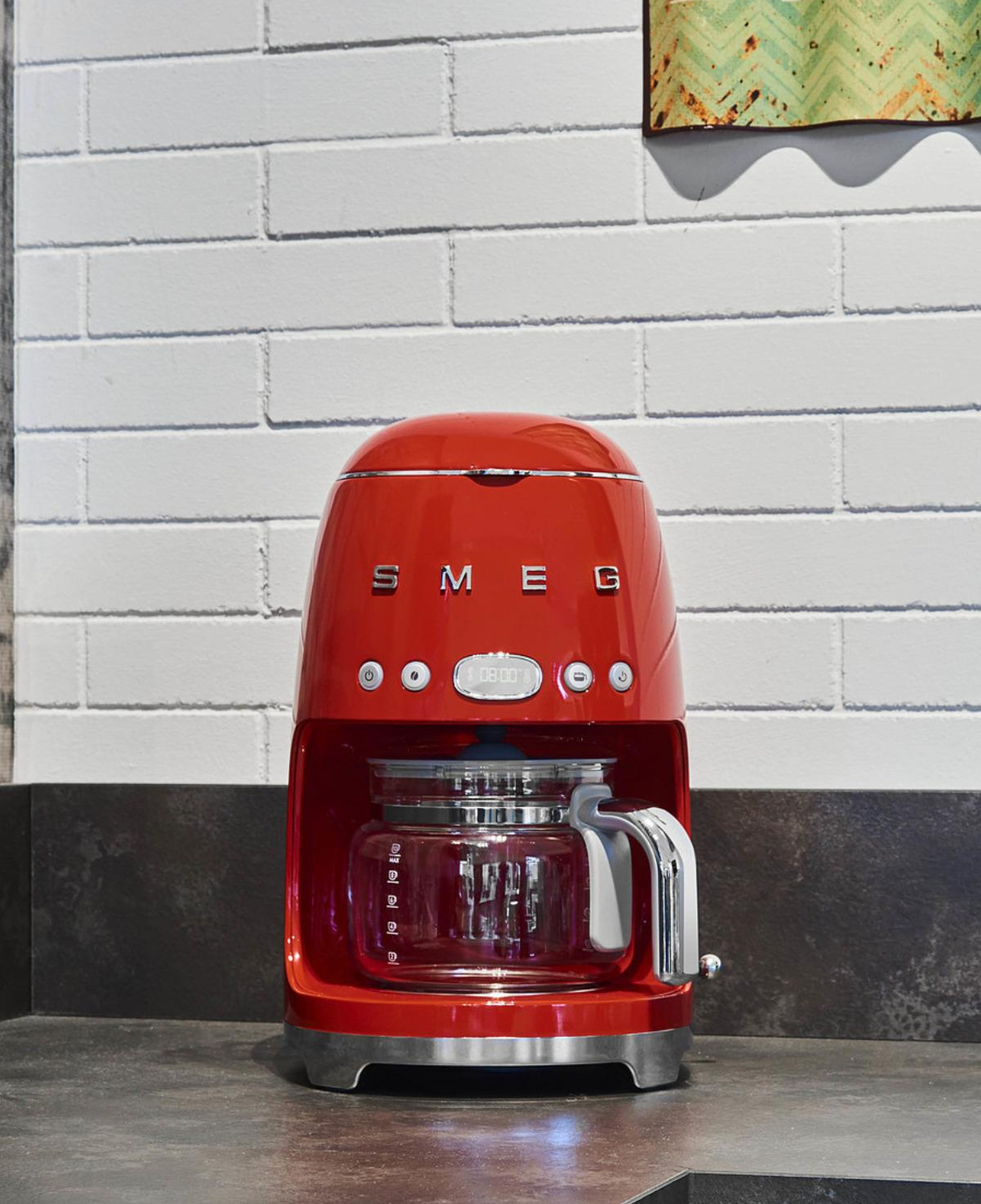 Smeg 50's Style Retro Kırmızı Filtre Kahve Makinesi Dcf02rdeu