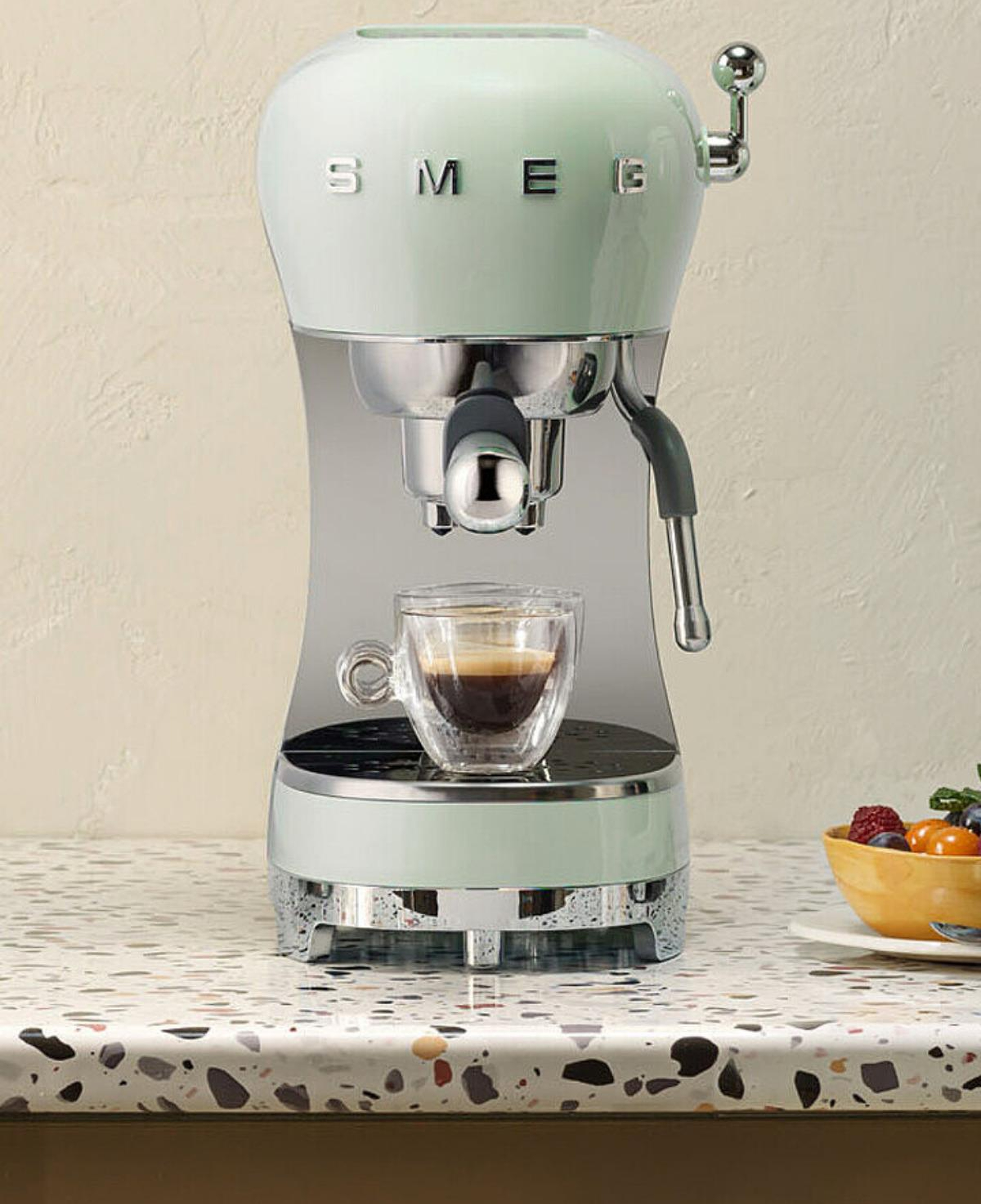 Smeg 50's Style Pastel Yeşil Espresso Kahve Makinesi Ecf02pgeu