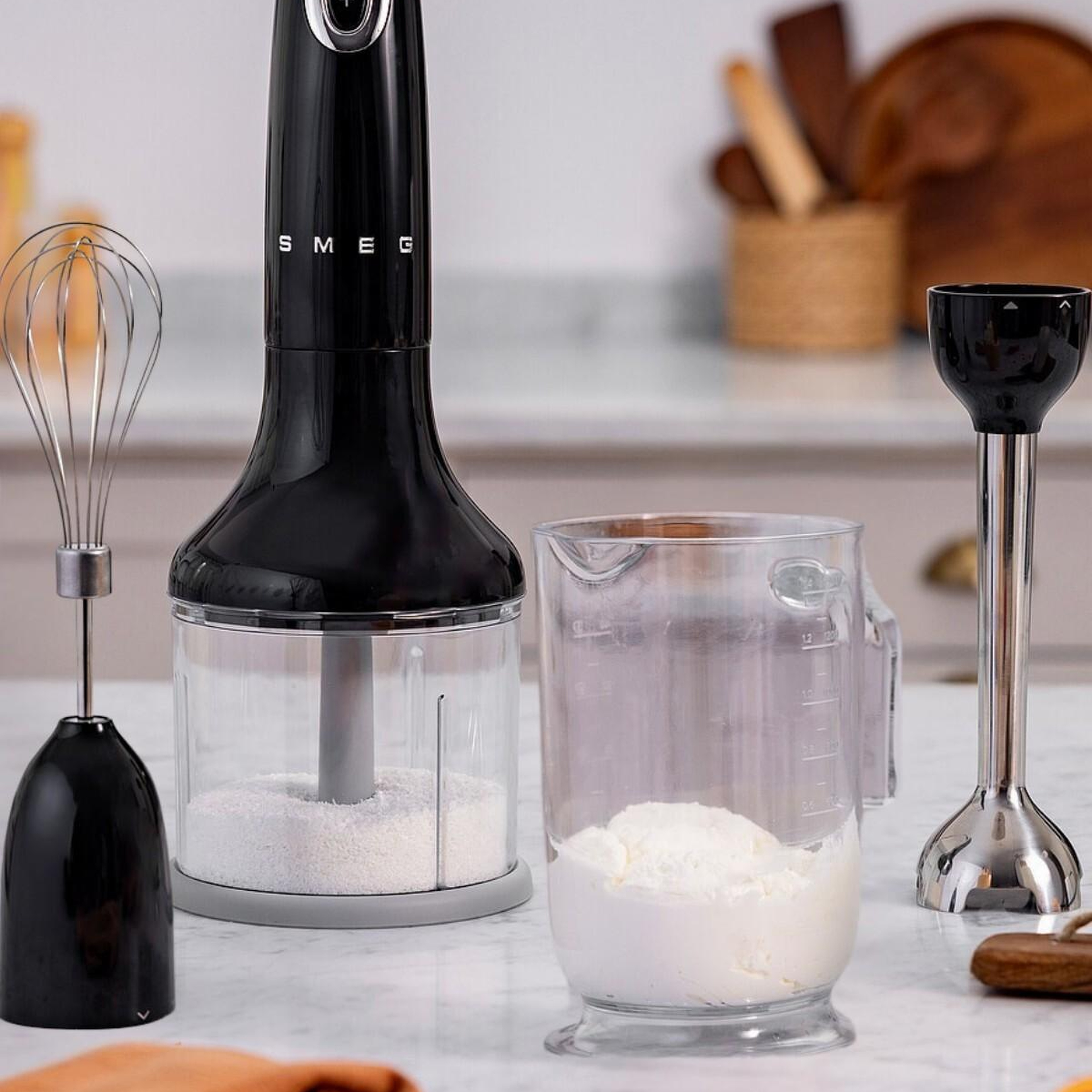 Smeg 50'S Style Tritan™ Renew Siyah El Blender Seti HBF03BLEU