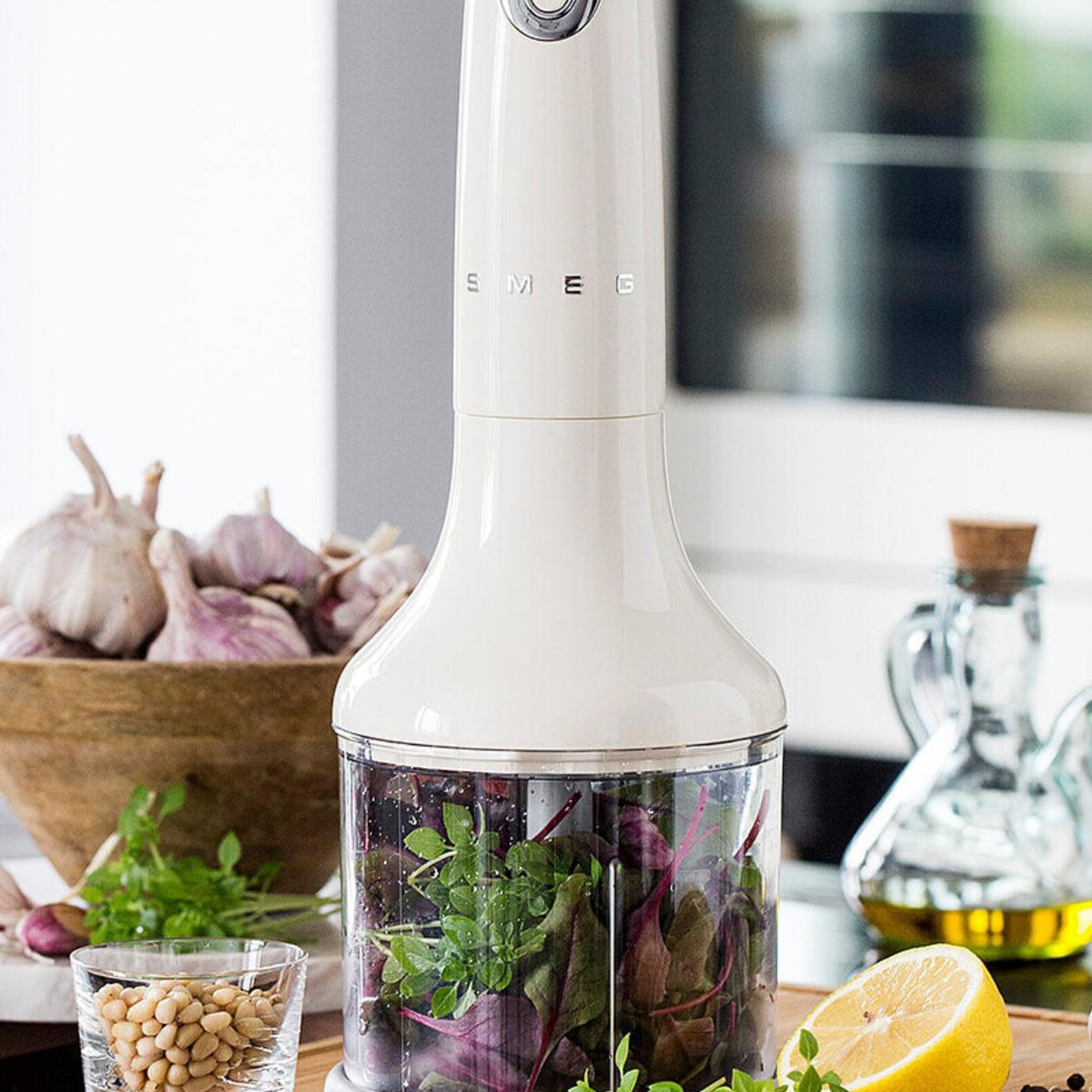 Smeg 50's Style Beyaz El Blender Seti hbf03wheu