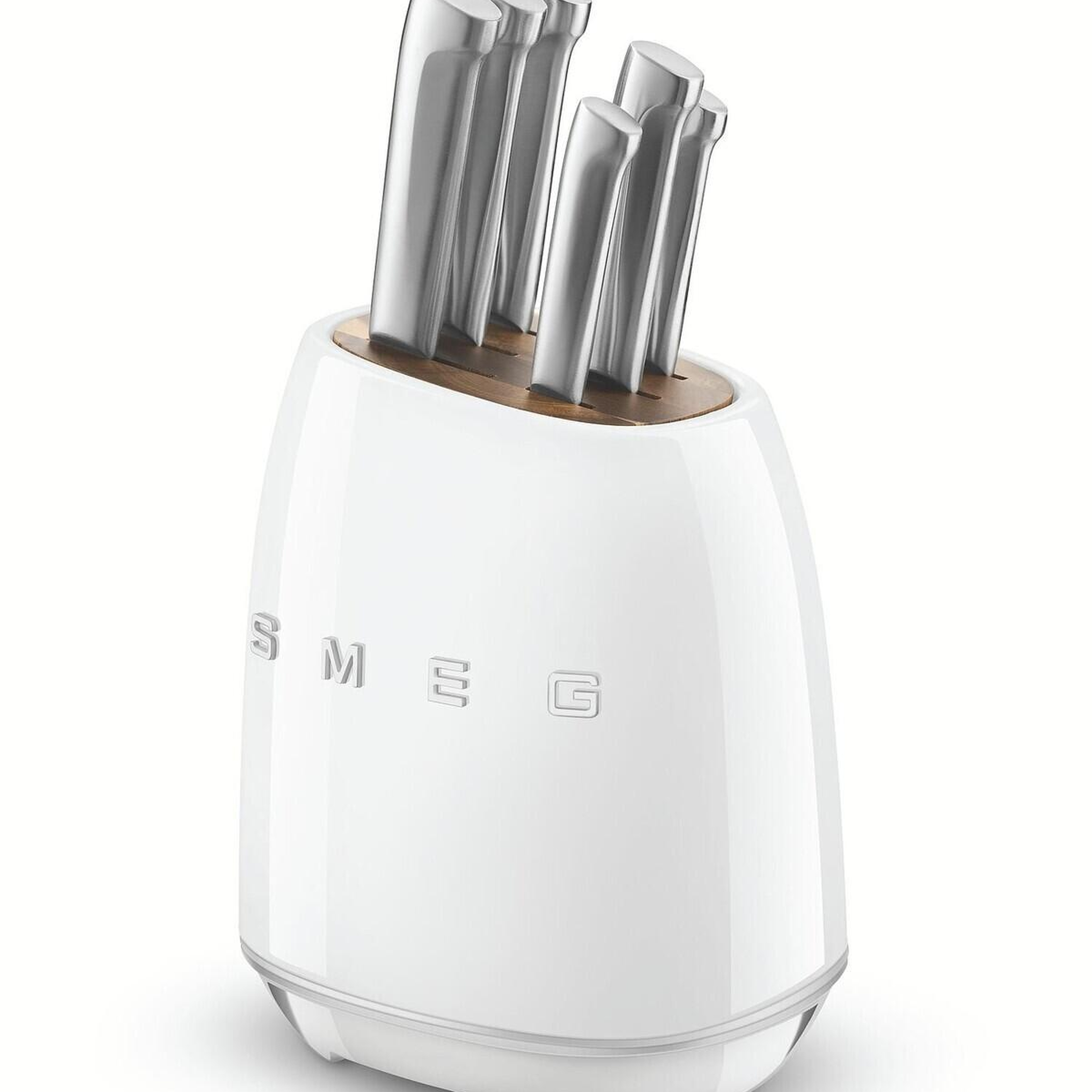 Smeg 50's Style Siyah Retro 6'lı Blok Bıçak Seti