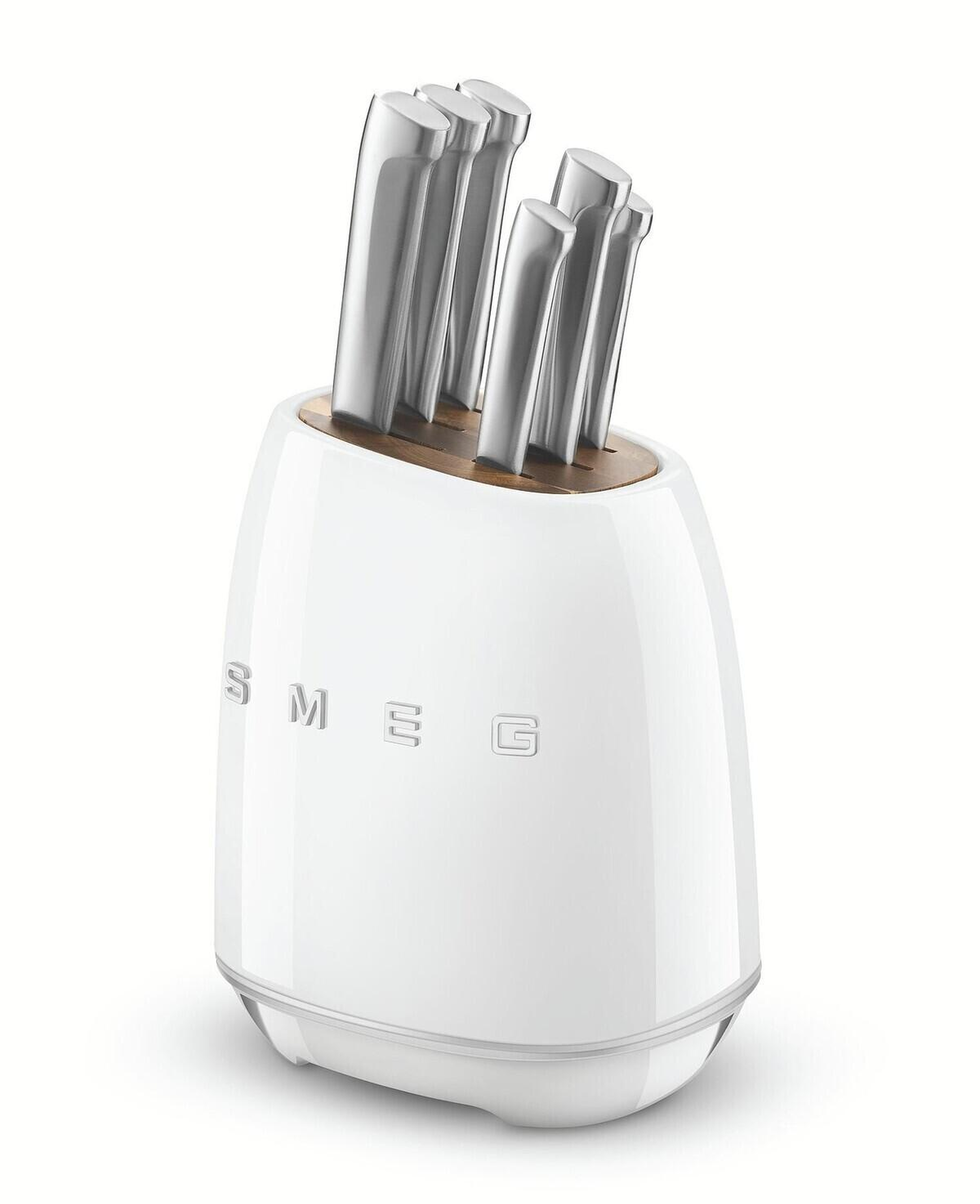 Smeg 50's Style Siyah Retro 6'lı Blok Bıçak Seti