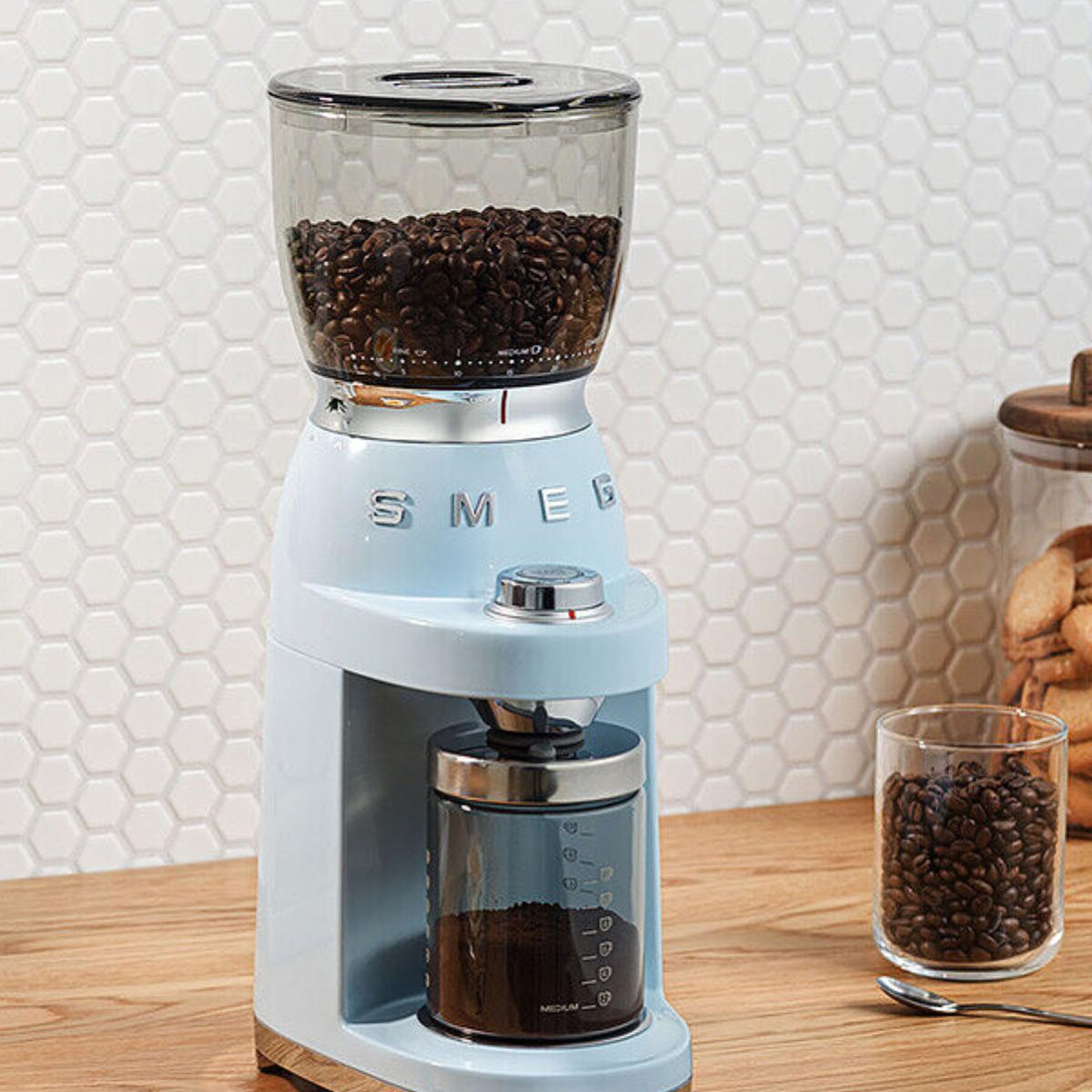 Smeg 50's Style Pastel Mavi Kahve Öğütme Makinesi