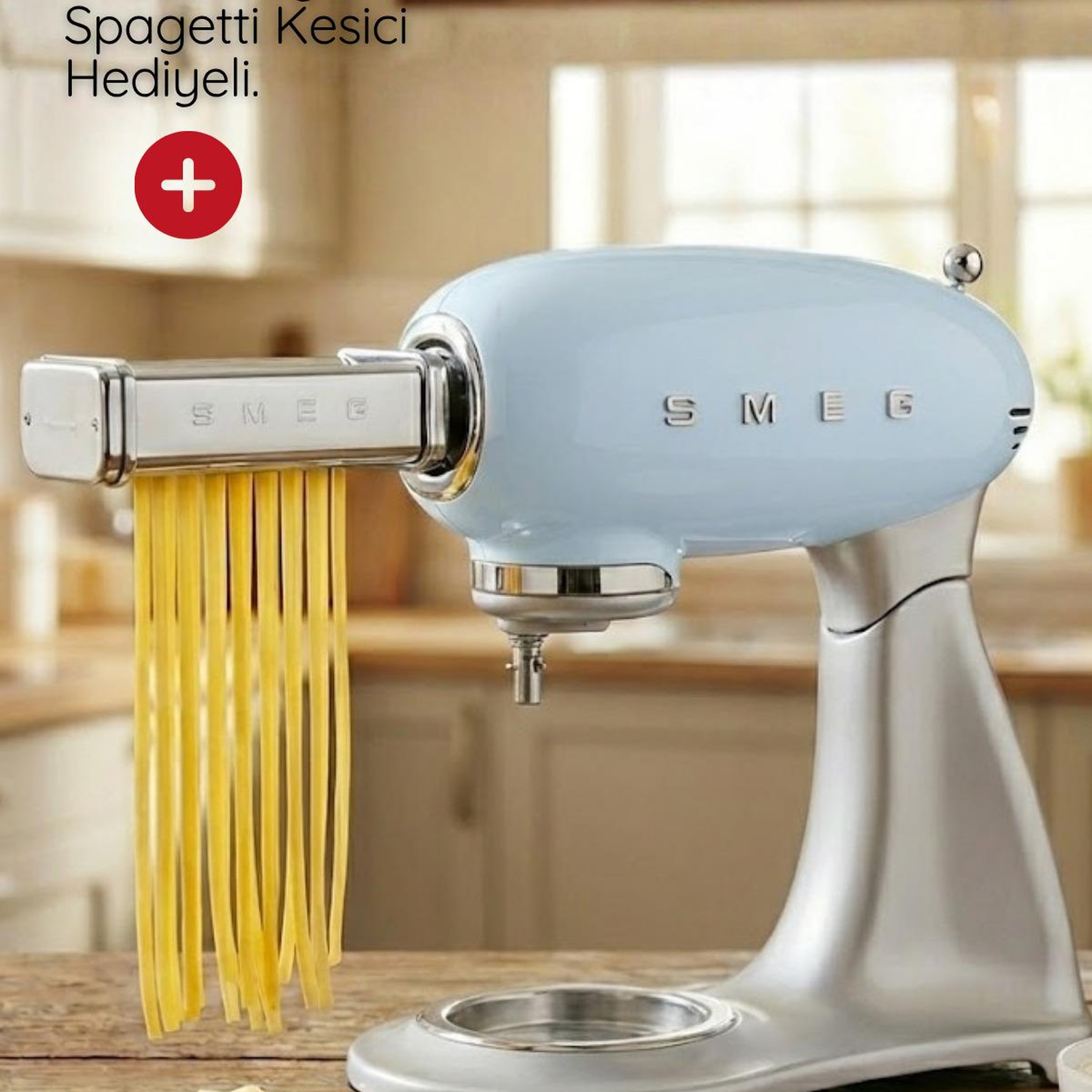 Smeg Pastel Mavi 50’s Style Hamur Karıştırma