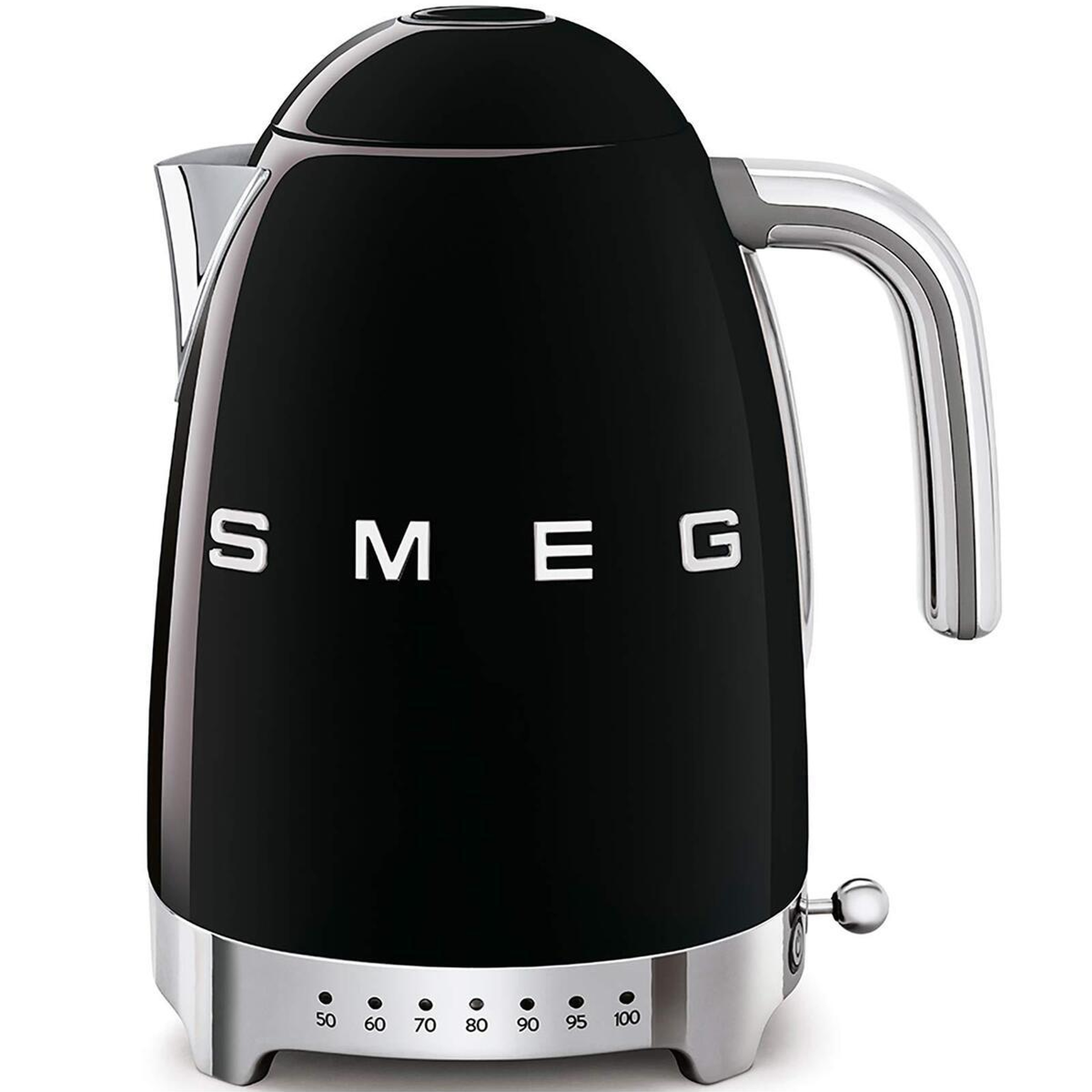 Smeg 50's Style Retro Siyah Isı Ayarlı Kettle Klf04bleu