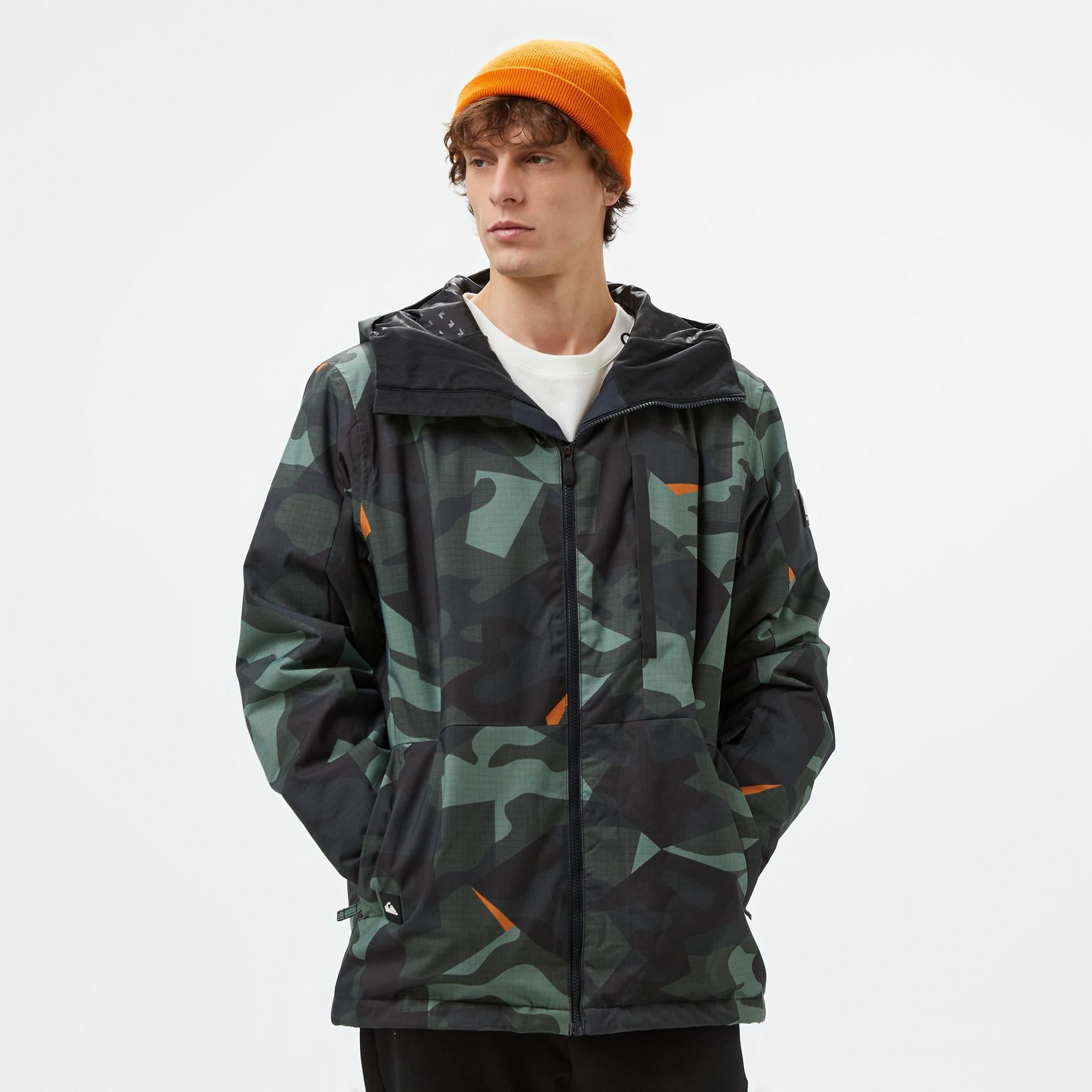 Quiksilver Mission Printed Erkek Renkli Kayak Montu