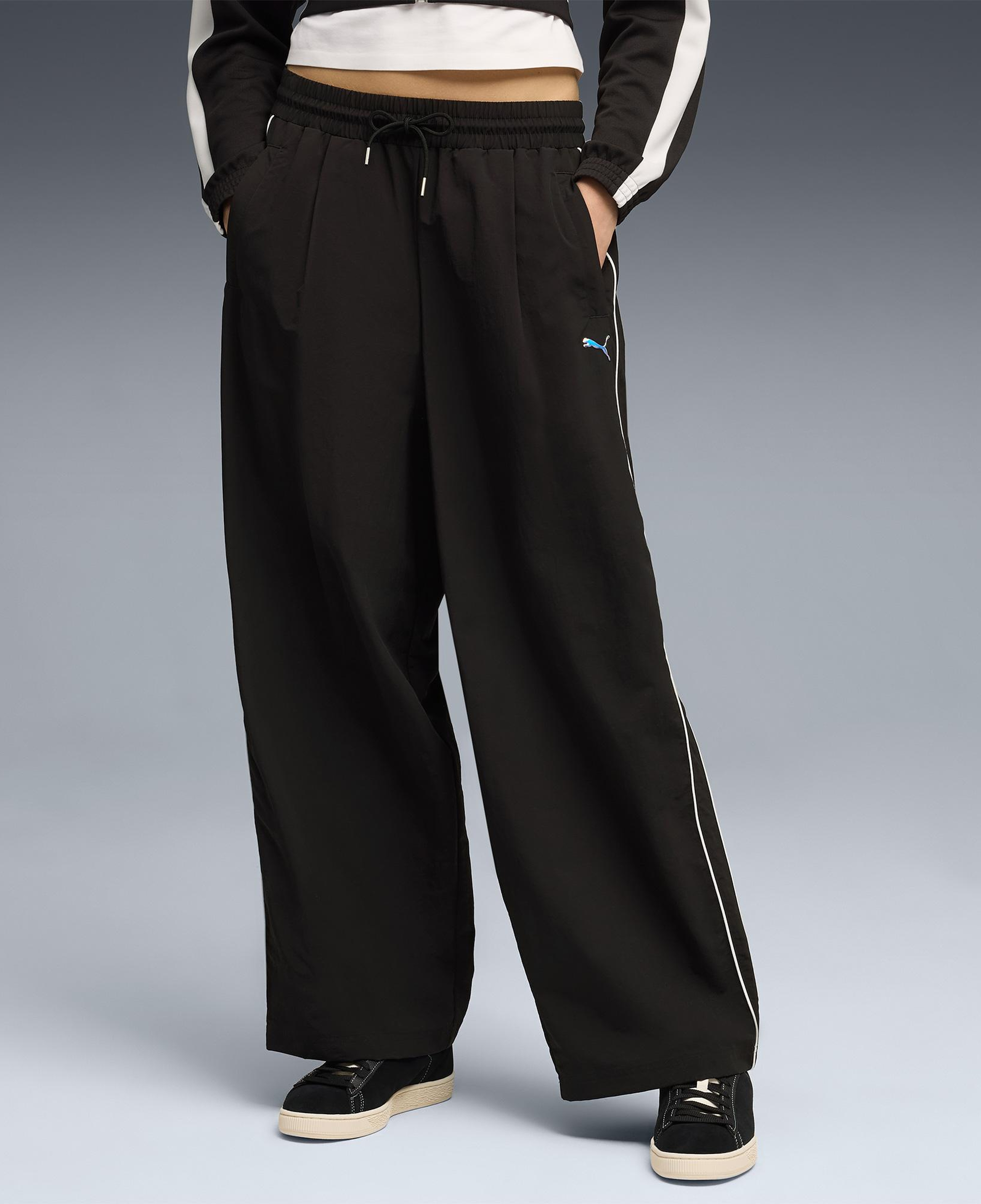 Puma T7 Woven Track Kadın Siyah Pantolon