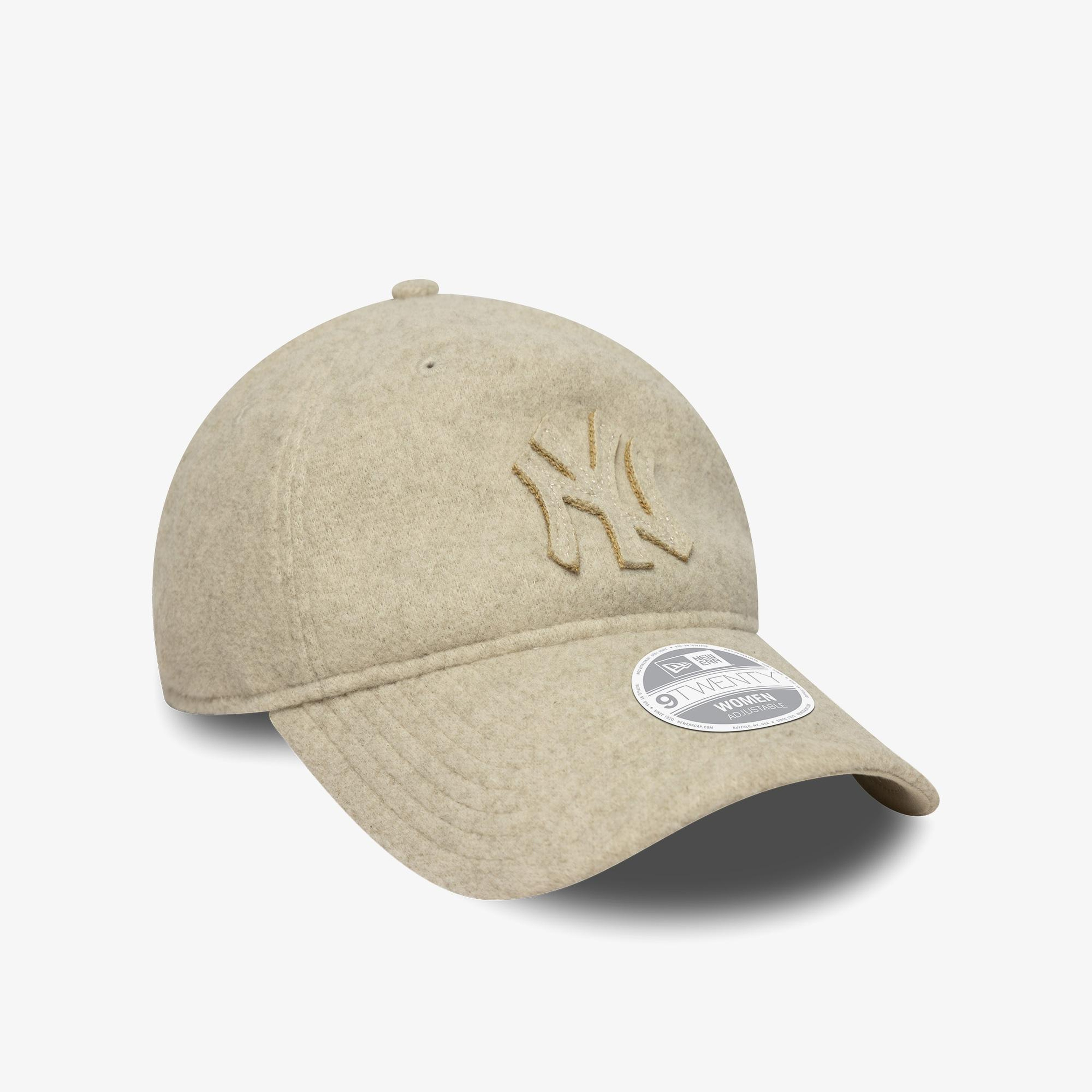 New Era New York Yankees MLB Melton Luxe A-Frame Kadın Krem Şapka