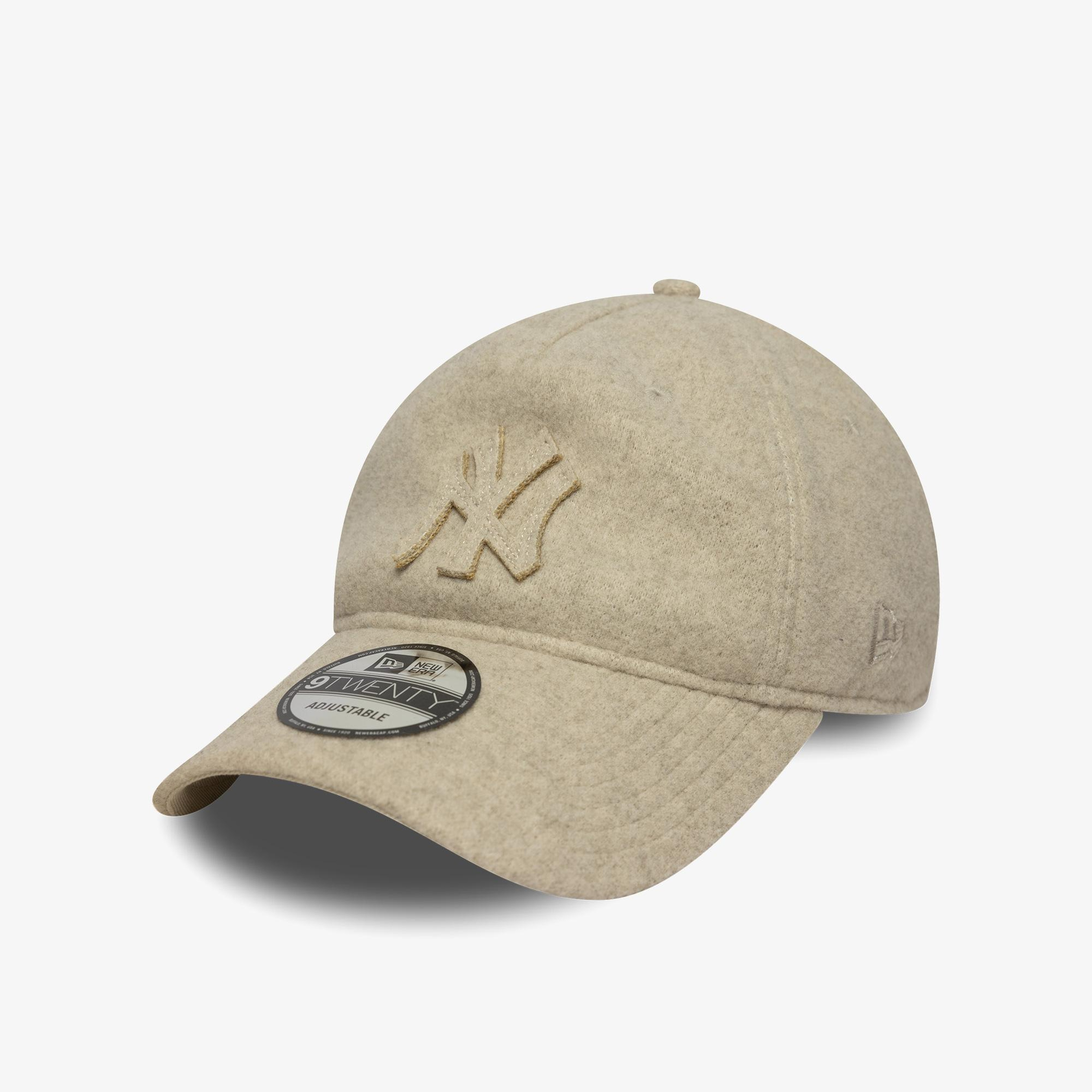 New Era New York Yankees MLB Melton Luxe A-Frame Kadın Krem Şapka