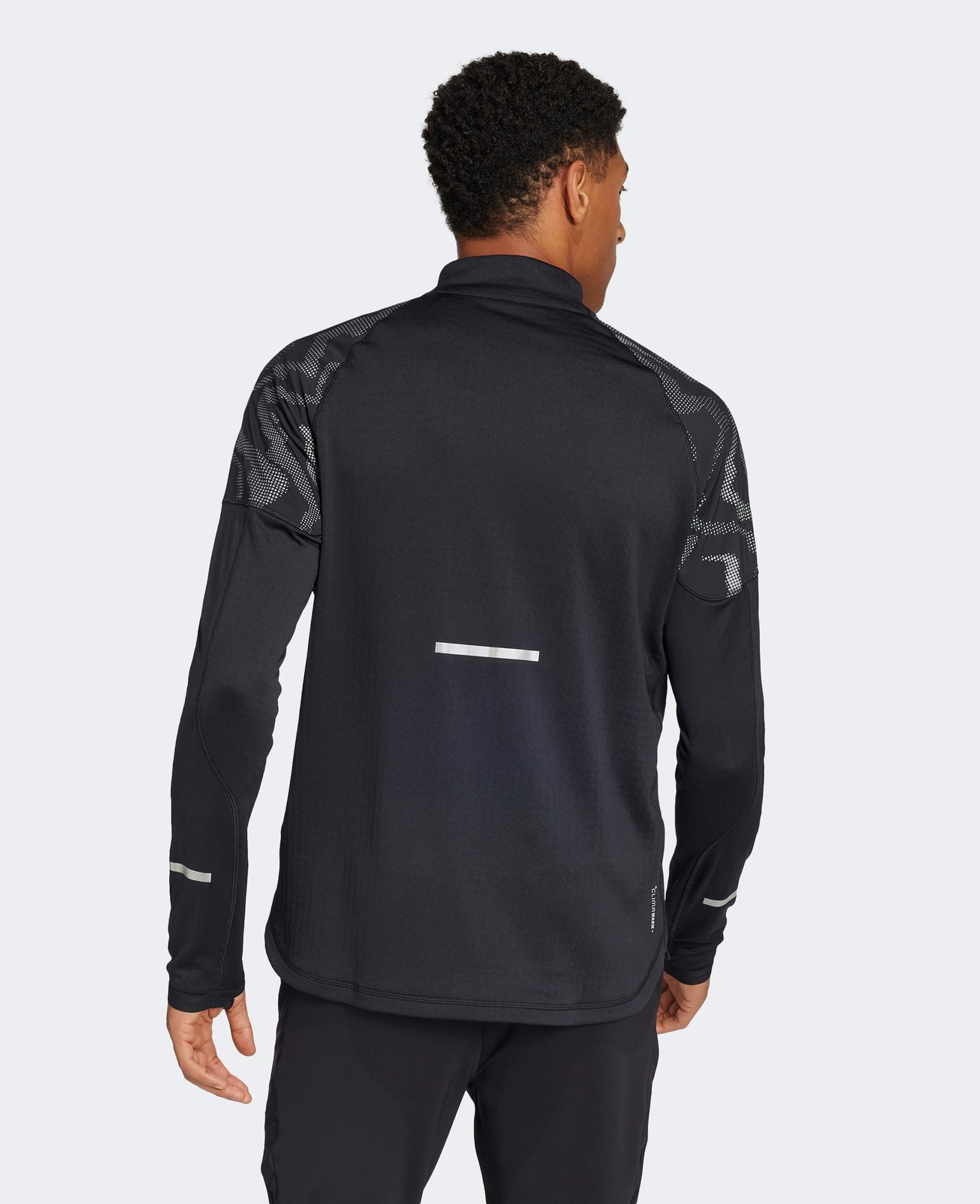 adidas Ultimate Hi Vis Reflective Yarım Boy Erkek Siyah Eşofman Üstü
