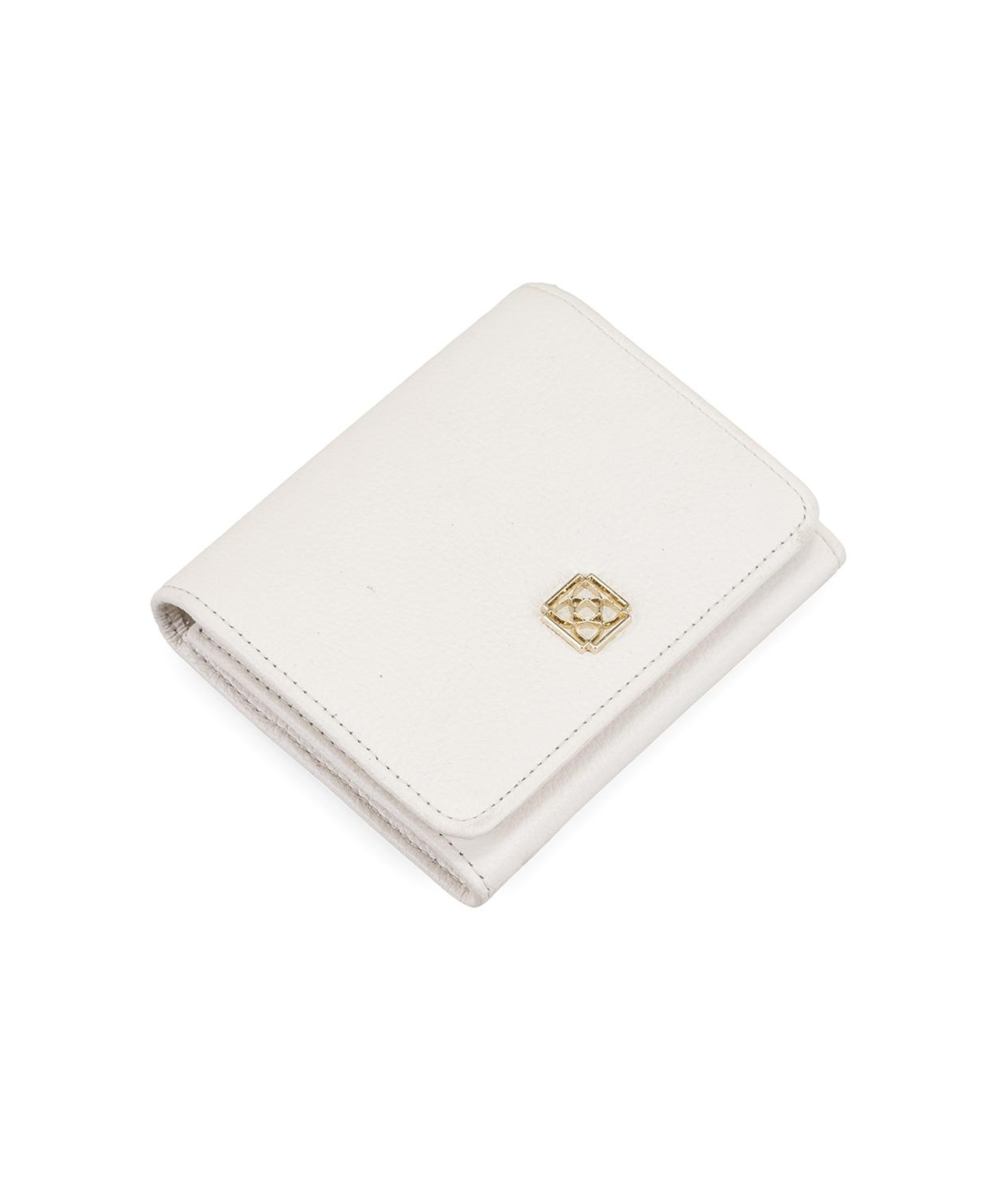 Heleno Beyaz Kadın Deri Cüzdan