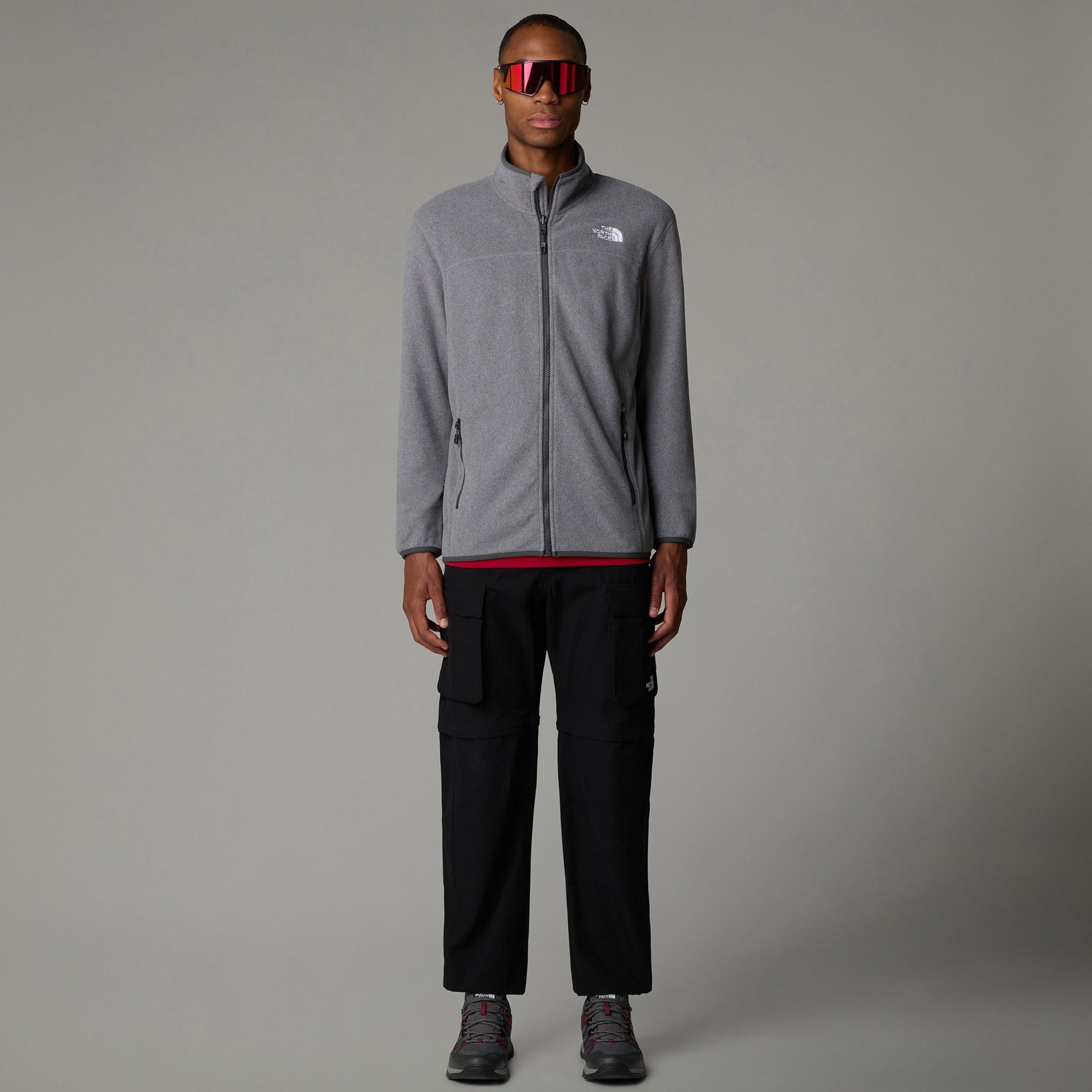 The North Face Glacier 100 Erkek Gri Outdoor Polar