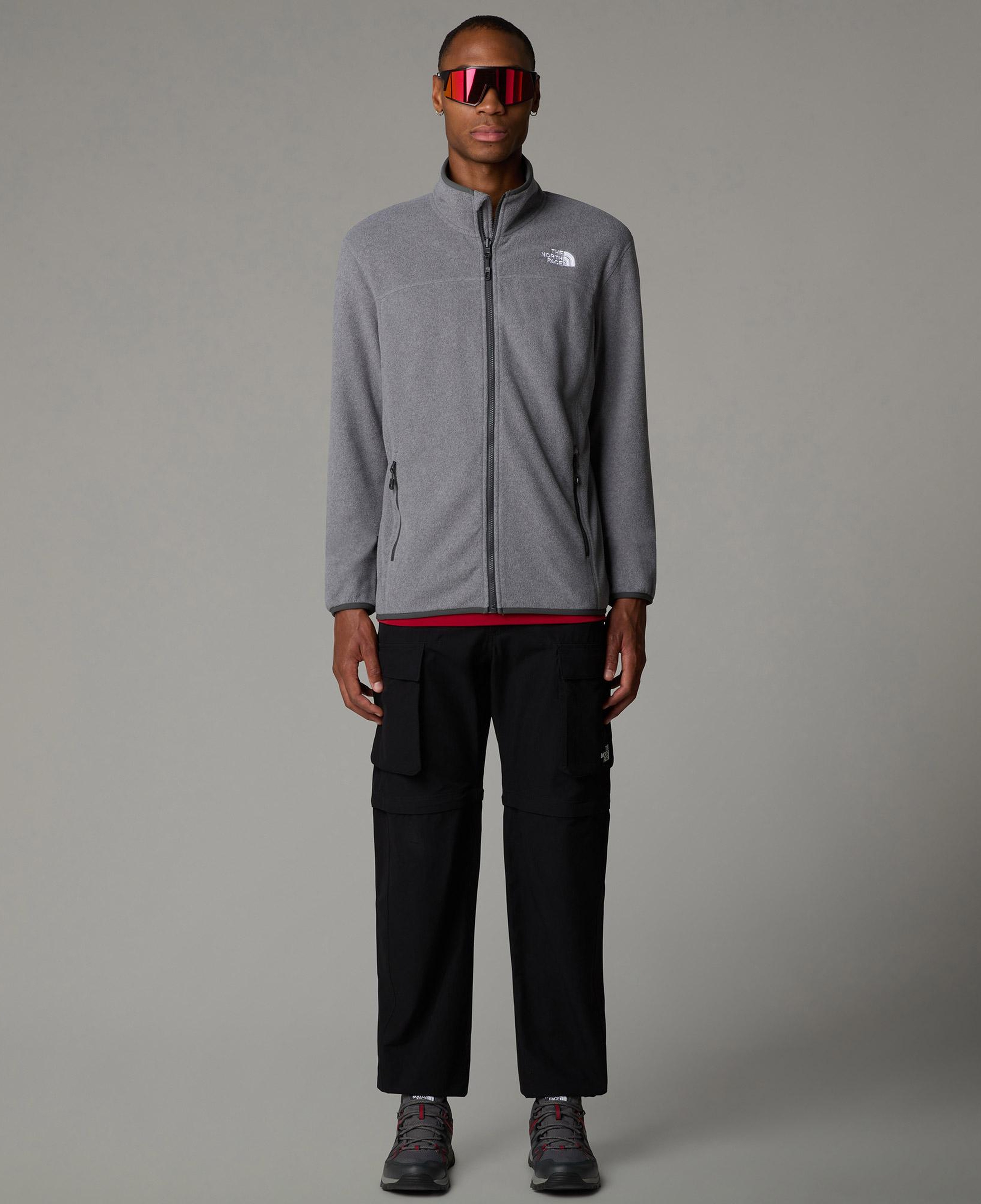 The North Face Glacier 100 Erkek Gri Outdoor Polar