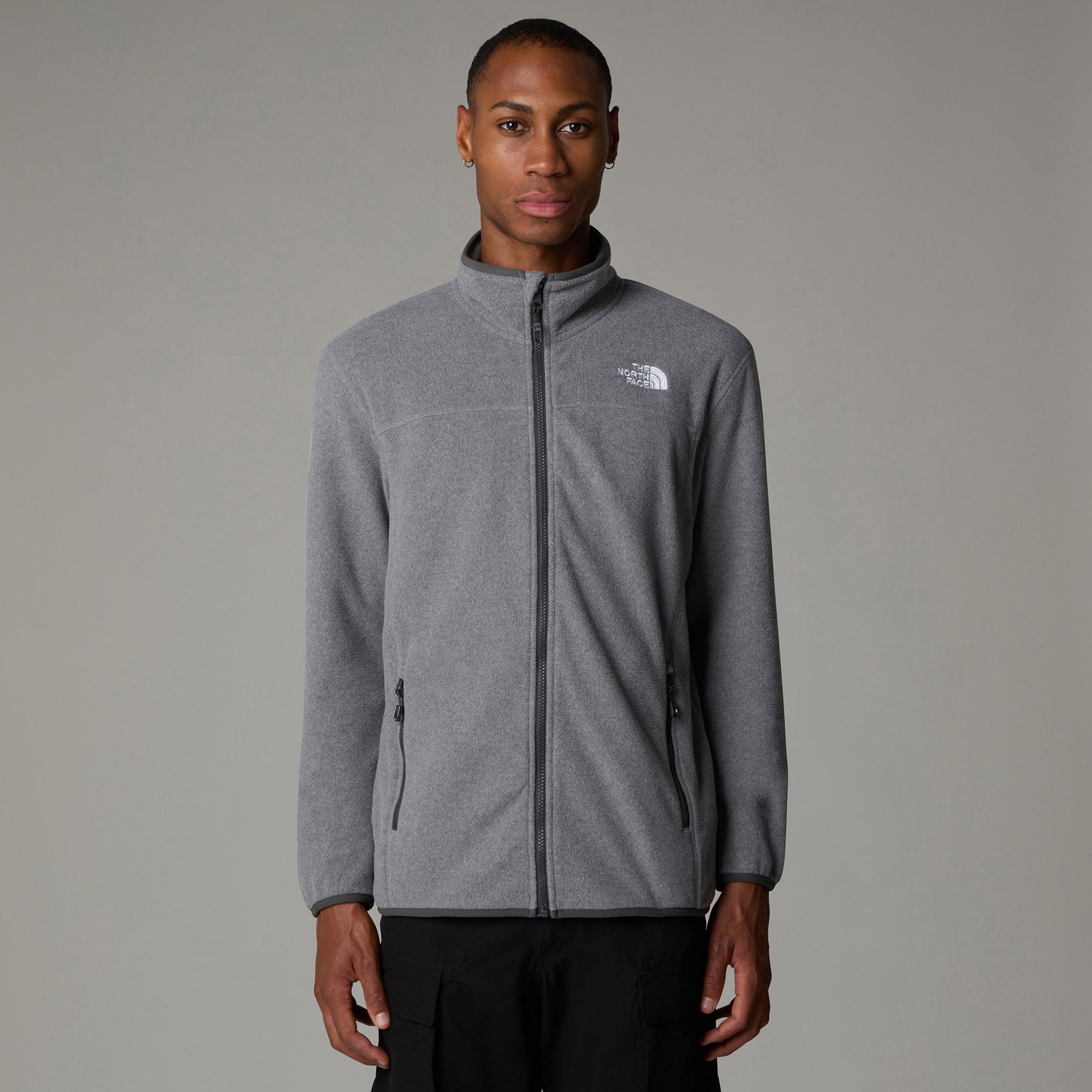 The North Face Glacier 100 Erkek Gri Outdoor Polar