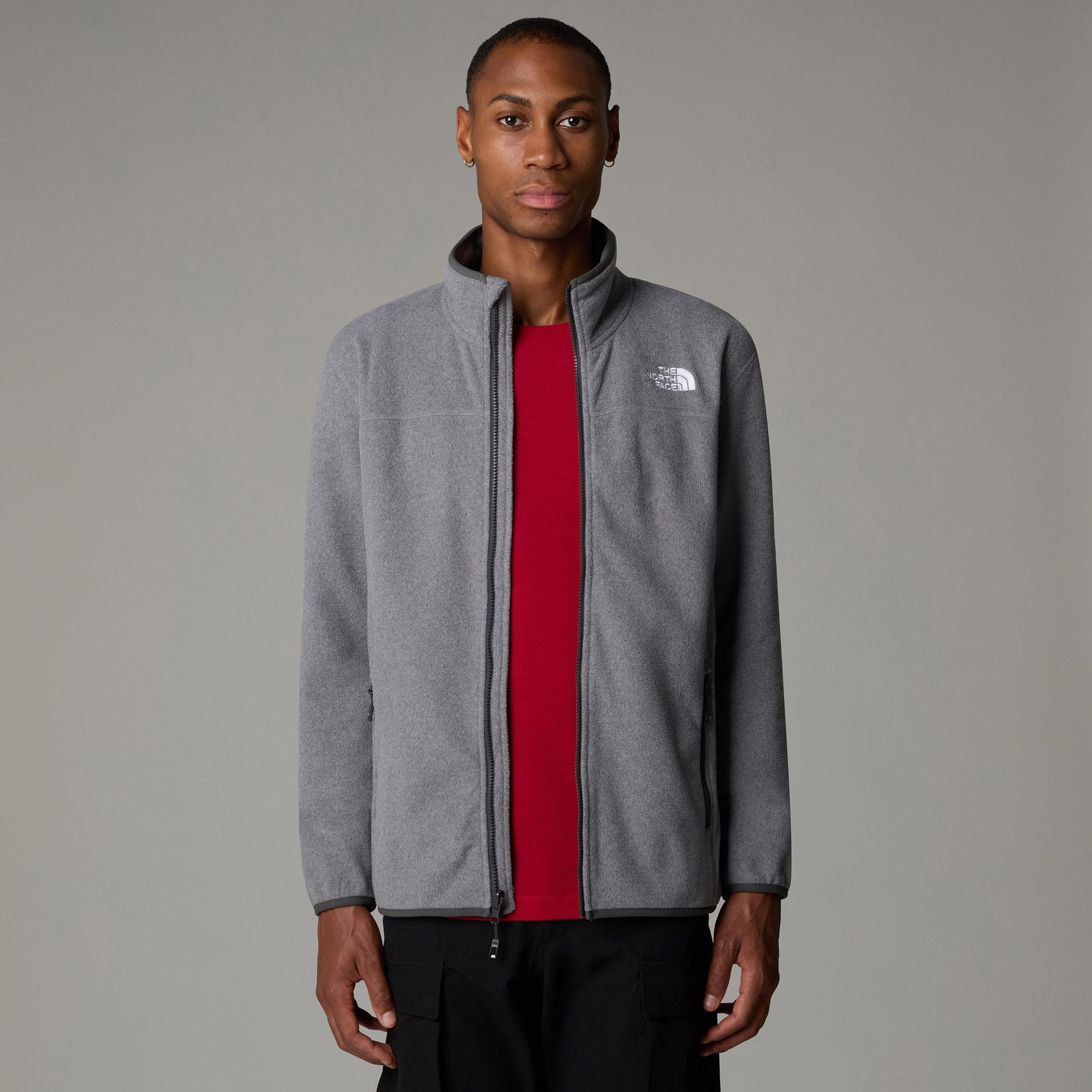 The North Face Glacier 100 Erkek Gri Outdoor Polar