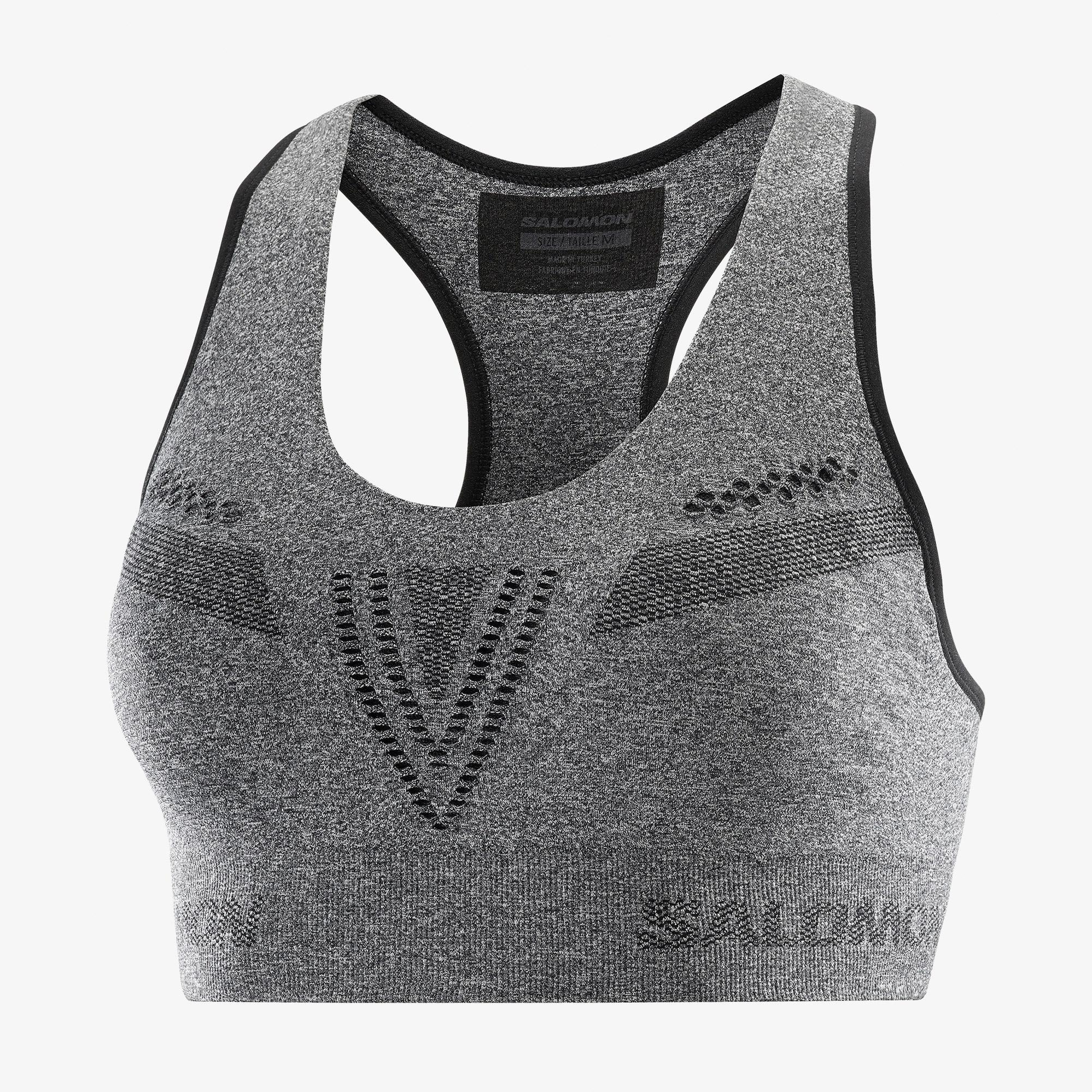 Salomon Elevate Move On Kadın Gri Antrenman Bra