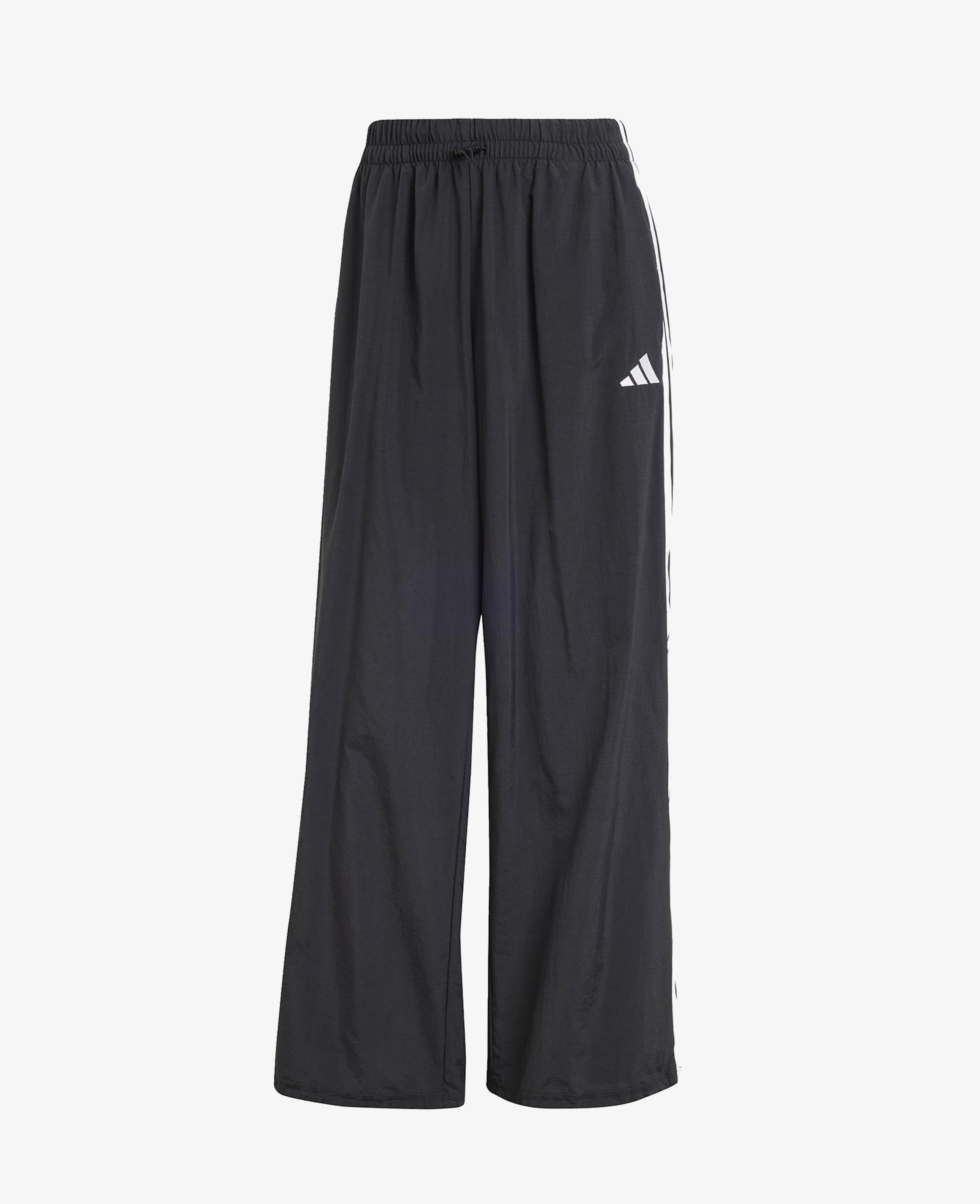 adidas Essentials 3 Striped Lifestyle Kadın Siyah Eşofman Altı