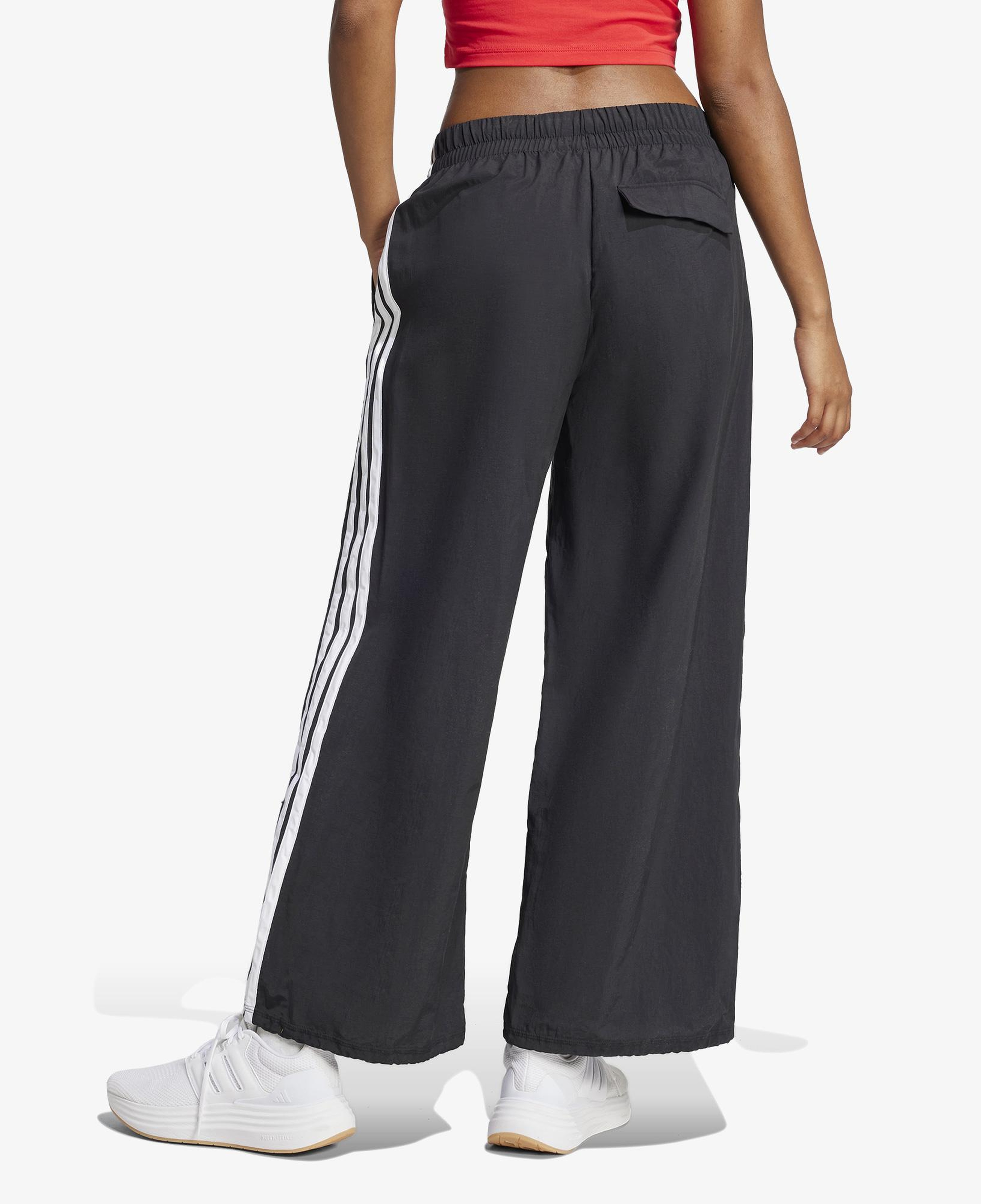 adidas Essentials 3 Striped Lifestyle Kadın Siyah Eşofman Altı
