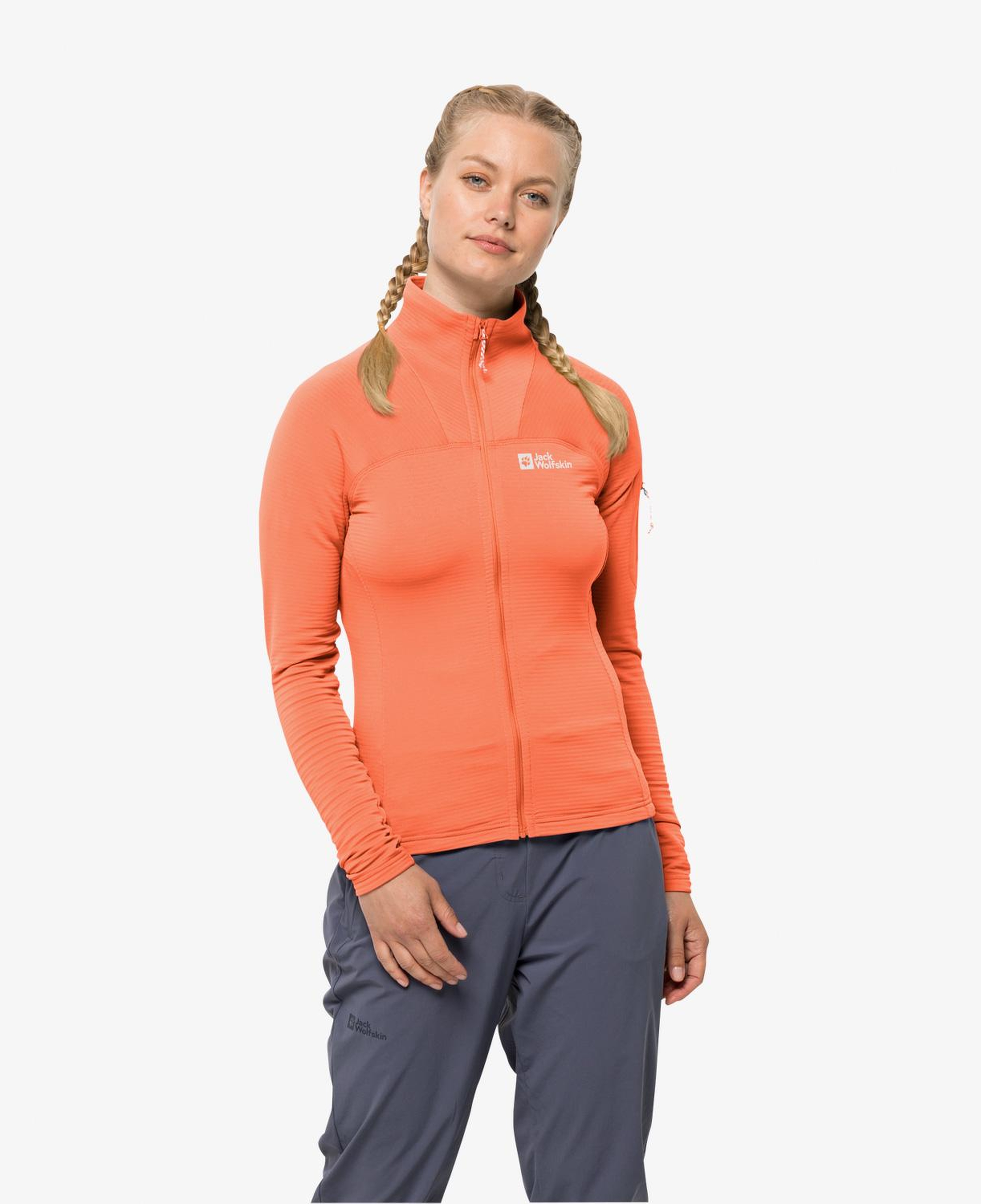 Jack Wolfskin Prelight Fz Kadın Turuncu Eşofman Üstü
