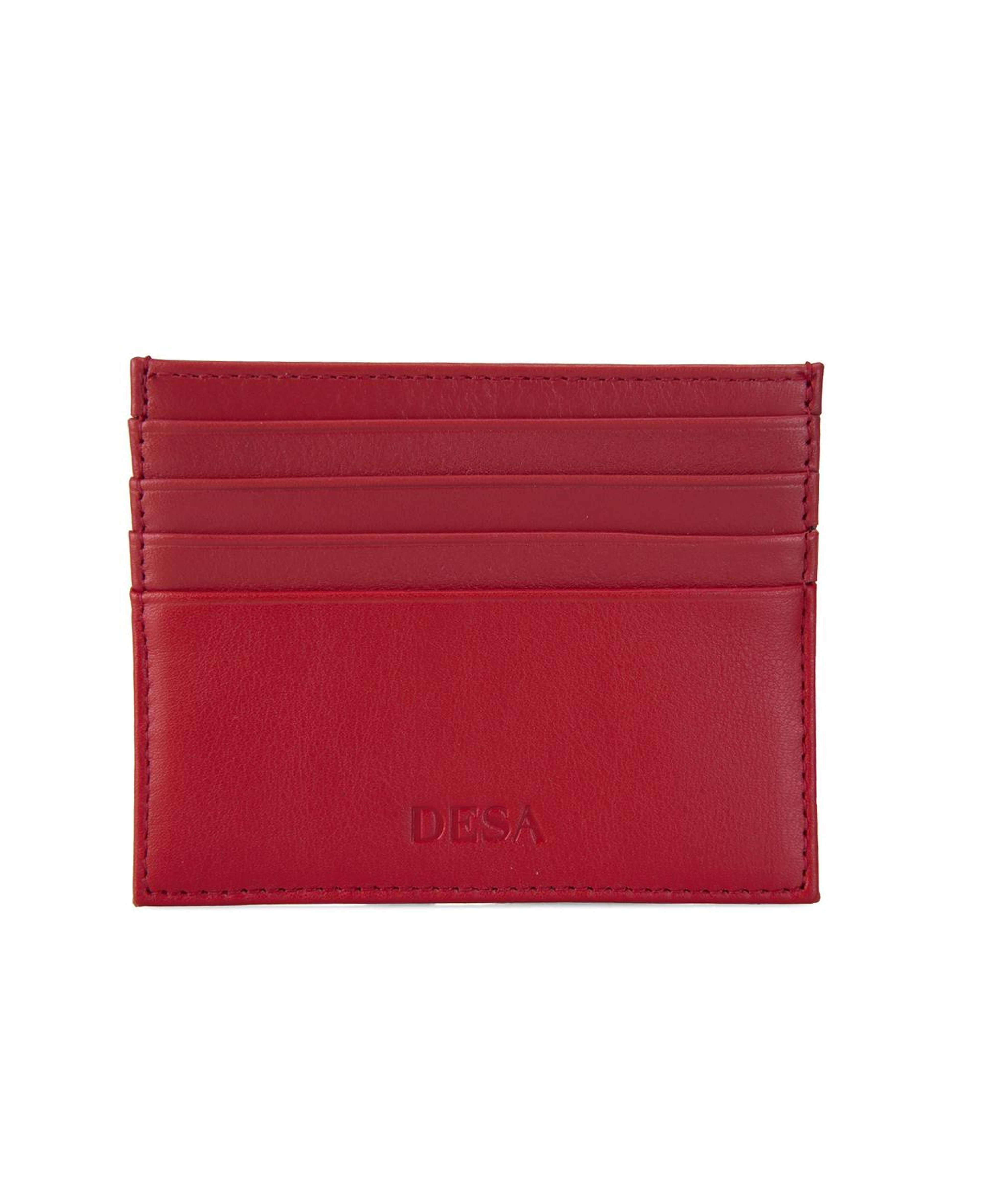 Lonnen Kırmızı Kadın Deri Kartlık