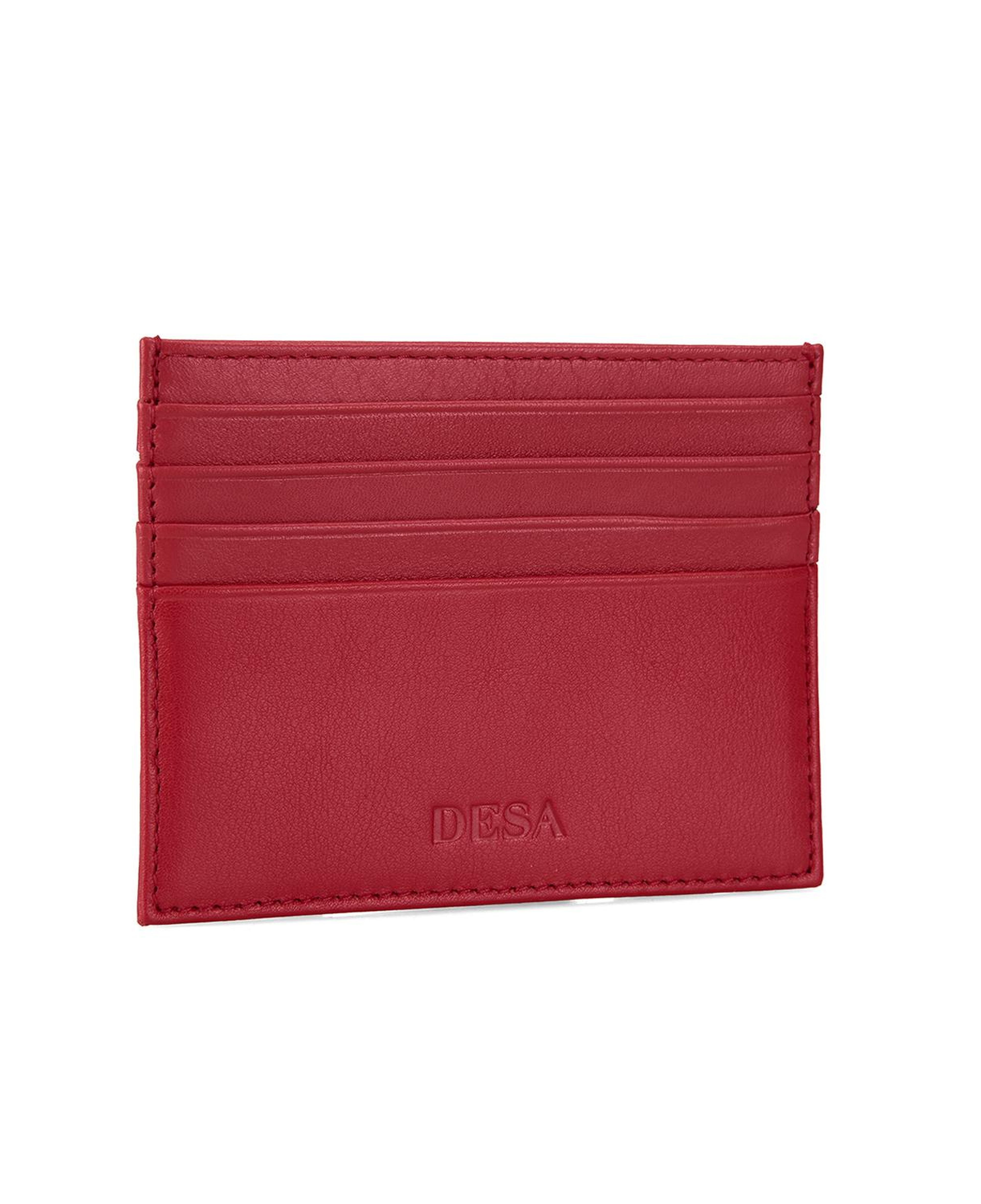 Lonnen Kırmızı Kadın Deri Kartlık