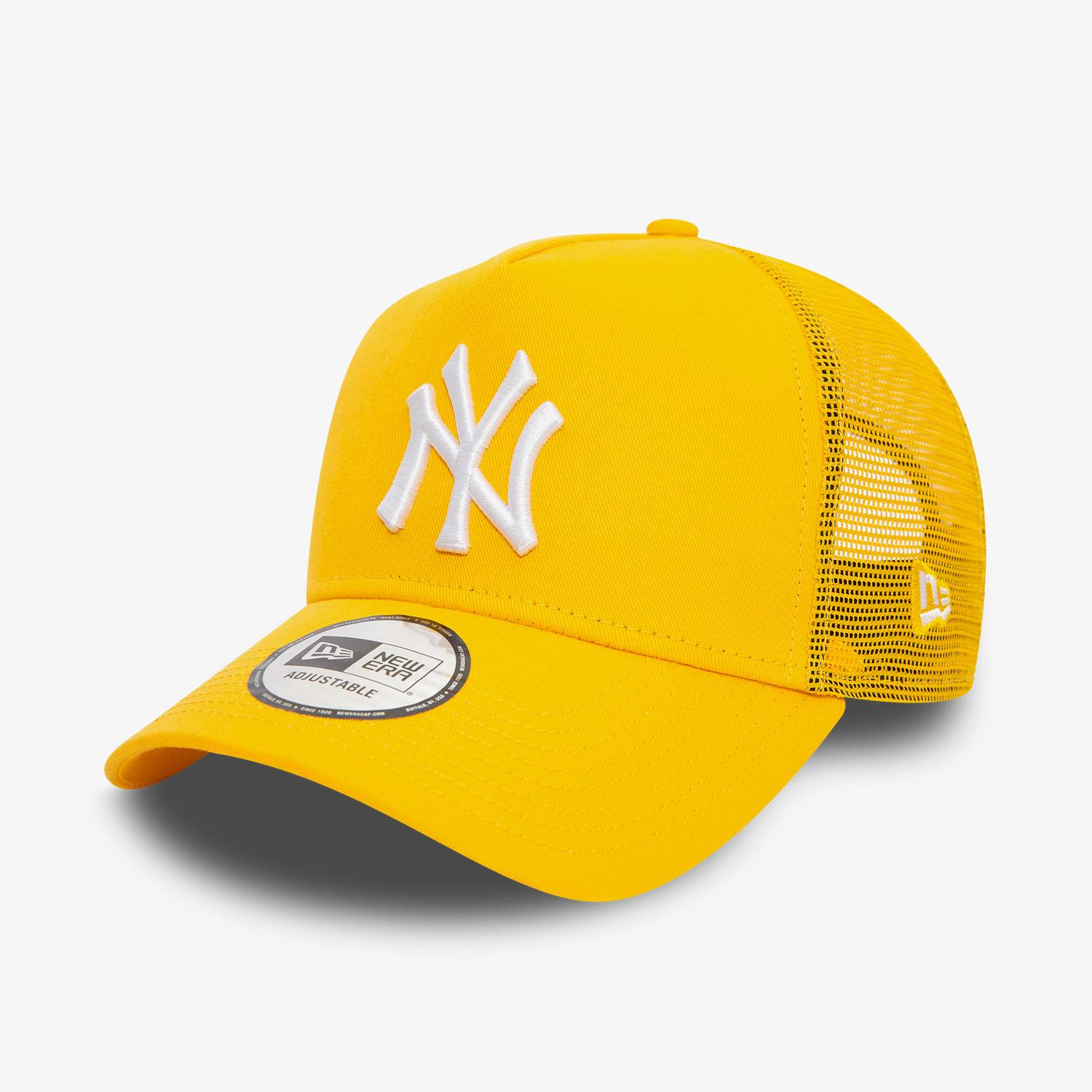 New Era New York Yankees League Essential Yellow A-Frame Trucker Unisex Sarı Şapka