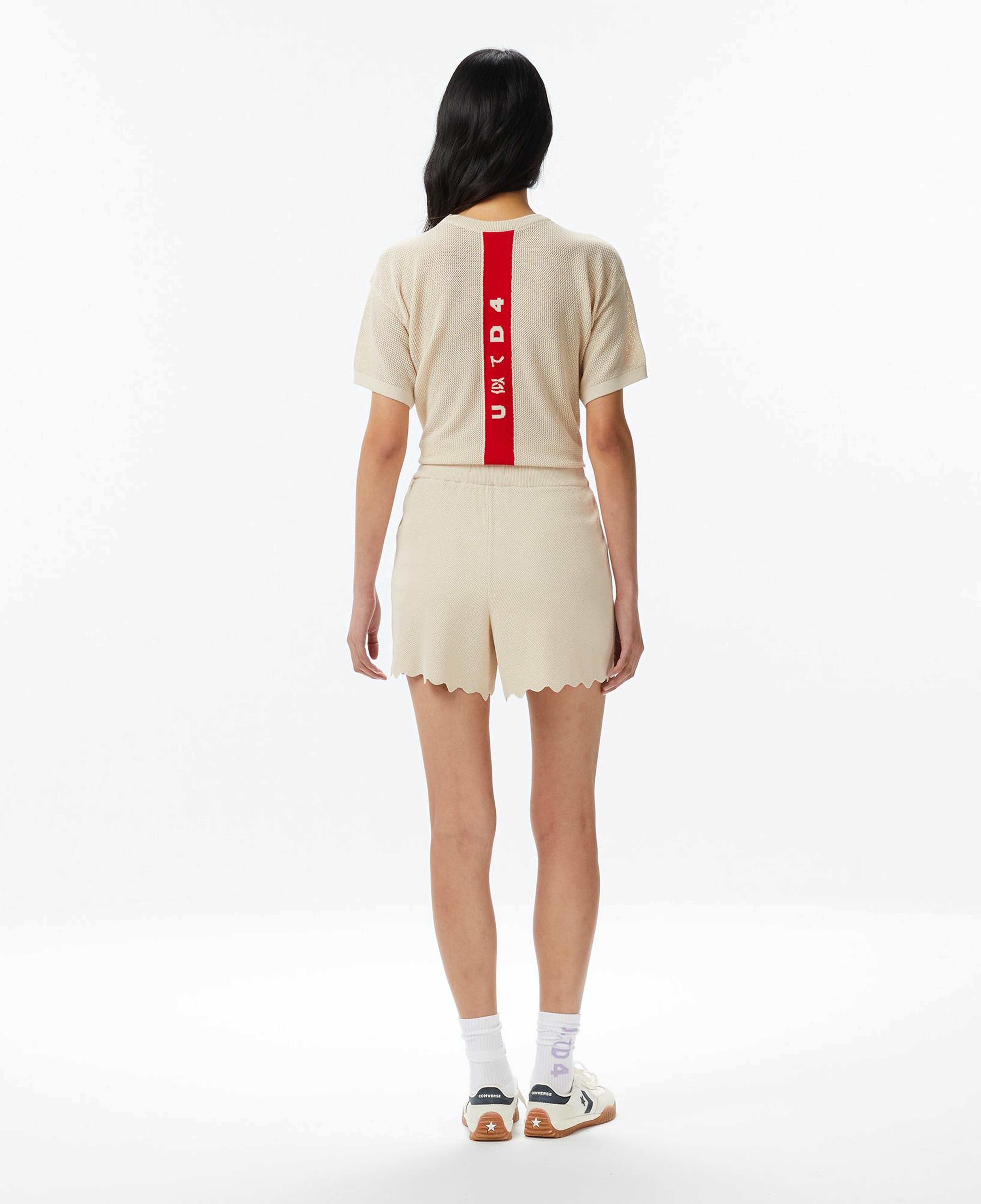 UNITED4 Regular Fit Kadın Krem Şort