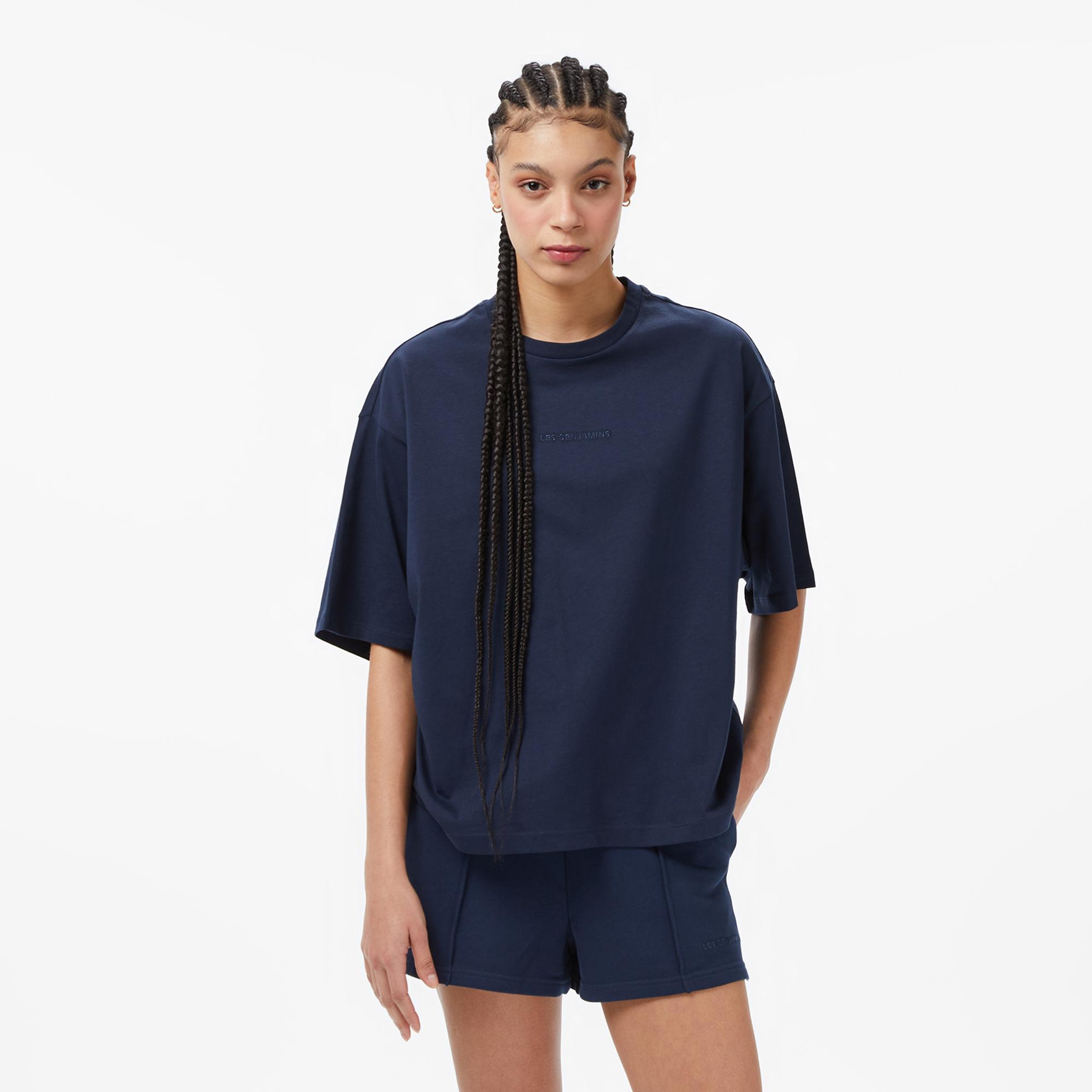 Les Benjamins Essentials 309 Kadın lacivert T-Shirt