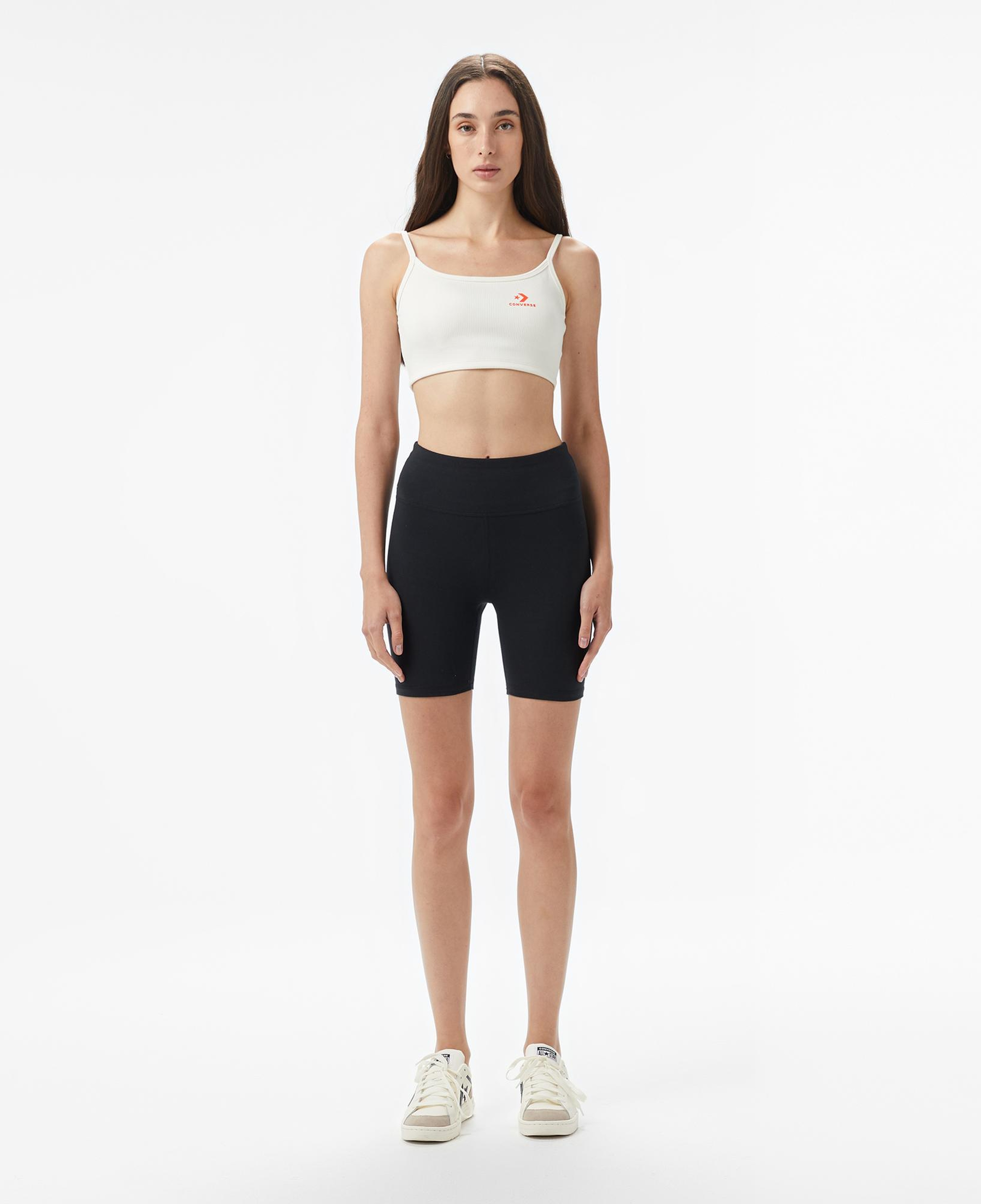 Converse Star Chevron Baskılı Kadın Beyaz T-Shirt