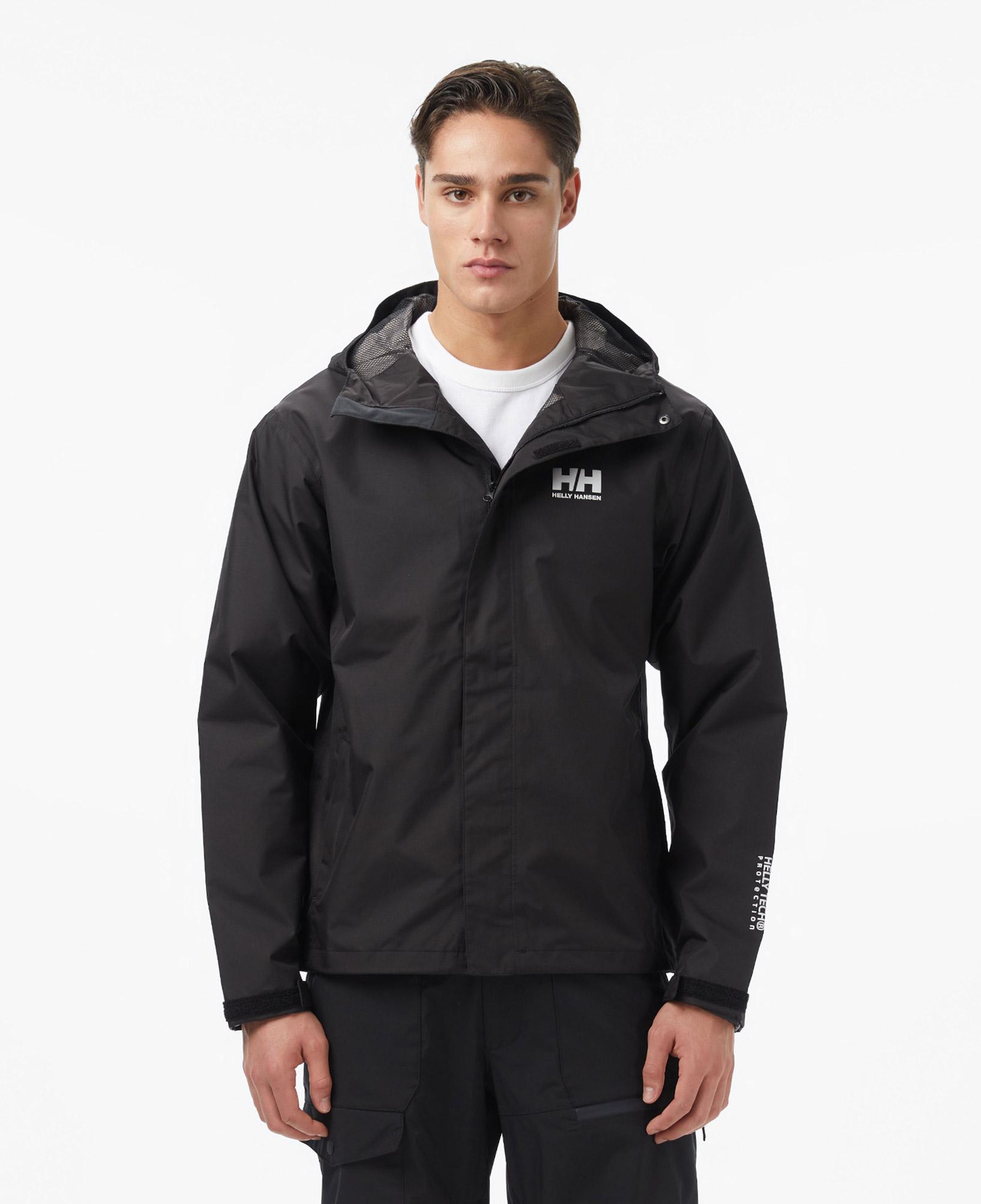 Helly Hansen Seven J Erkek Siyah Yağmurluk