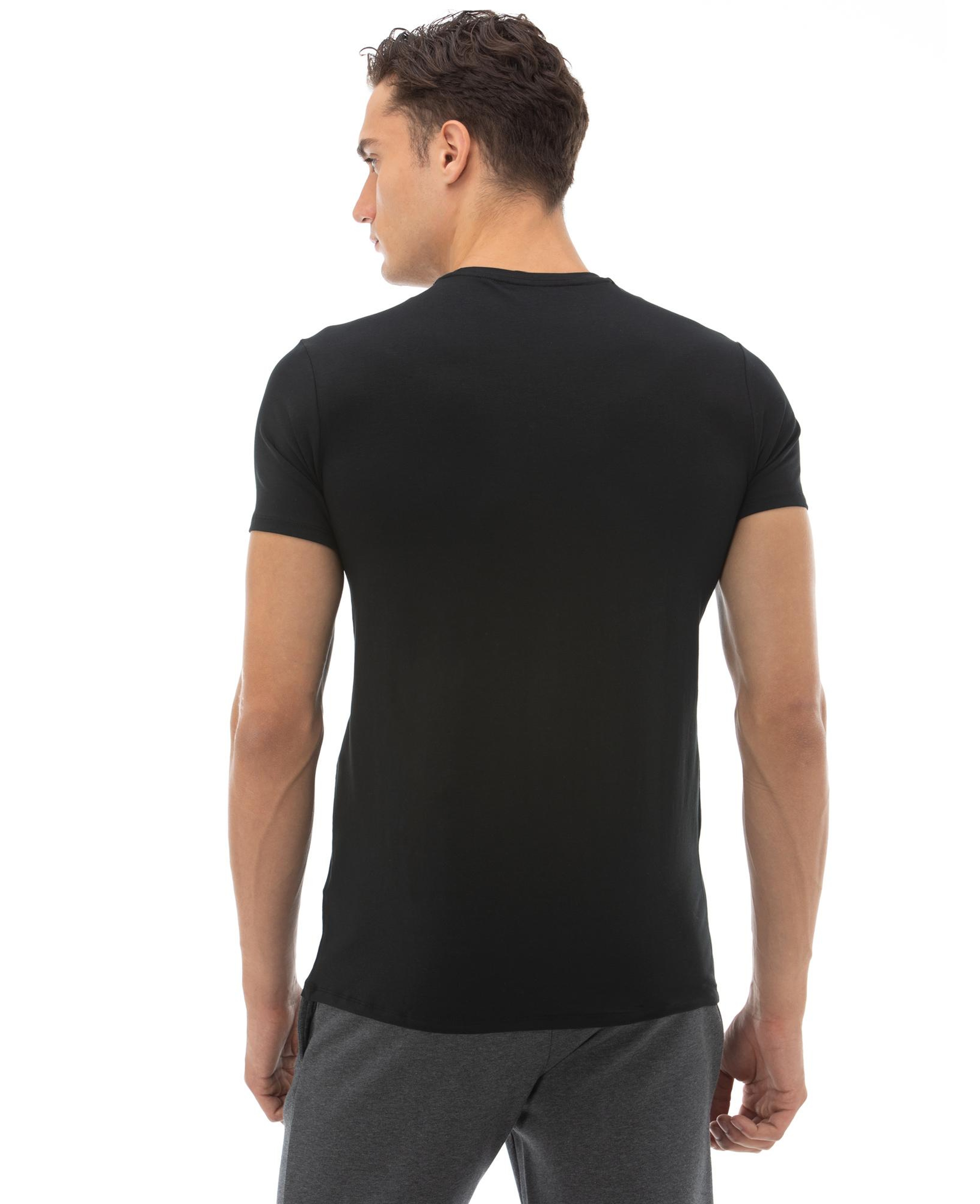 Lacoste Erkek Slim Fit Bisiklet Yaka Siyah T-Shirt