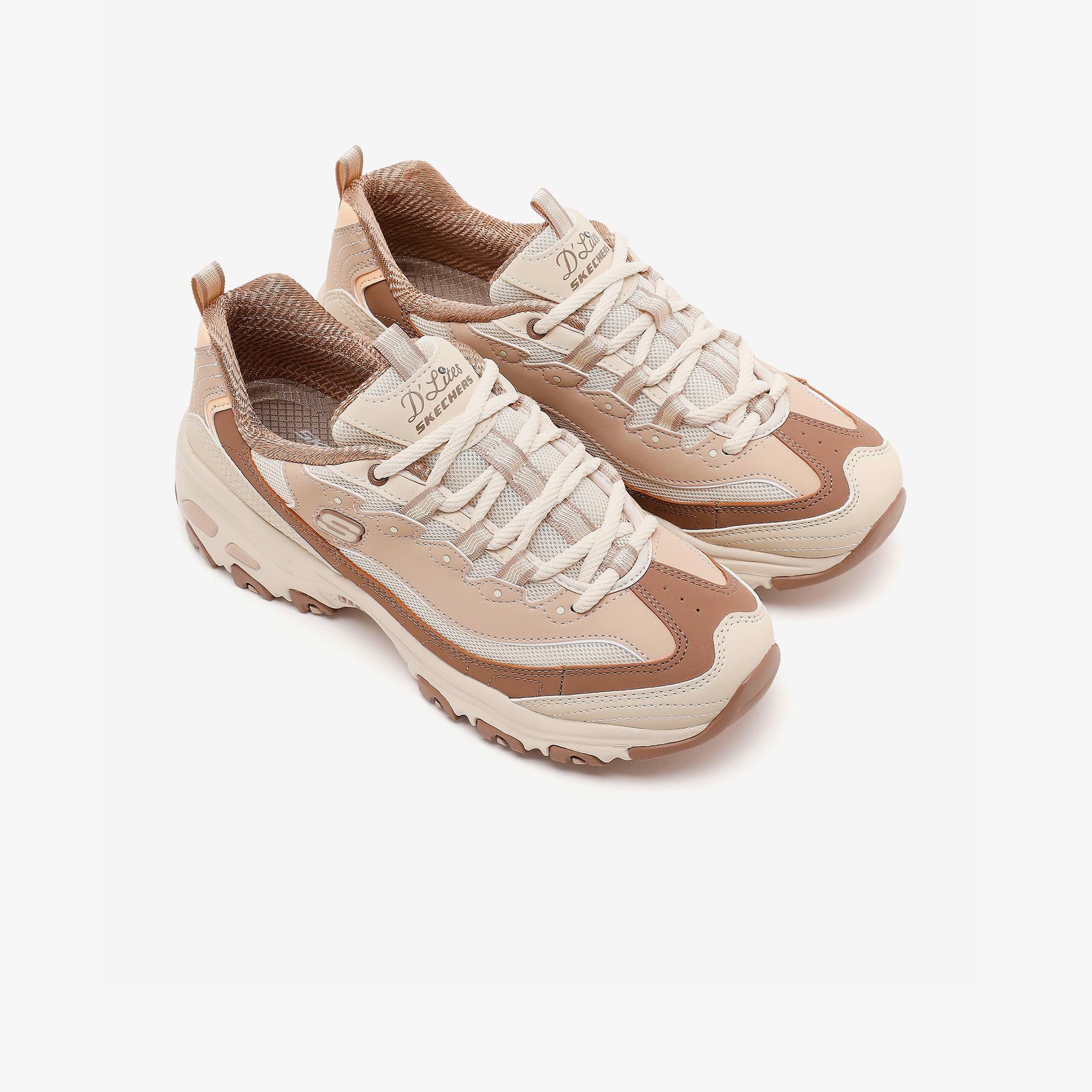 Skechers D'Lites Kadın Bej Sneaker