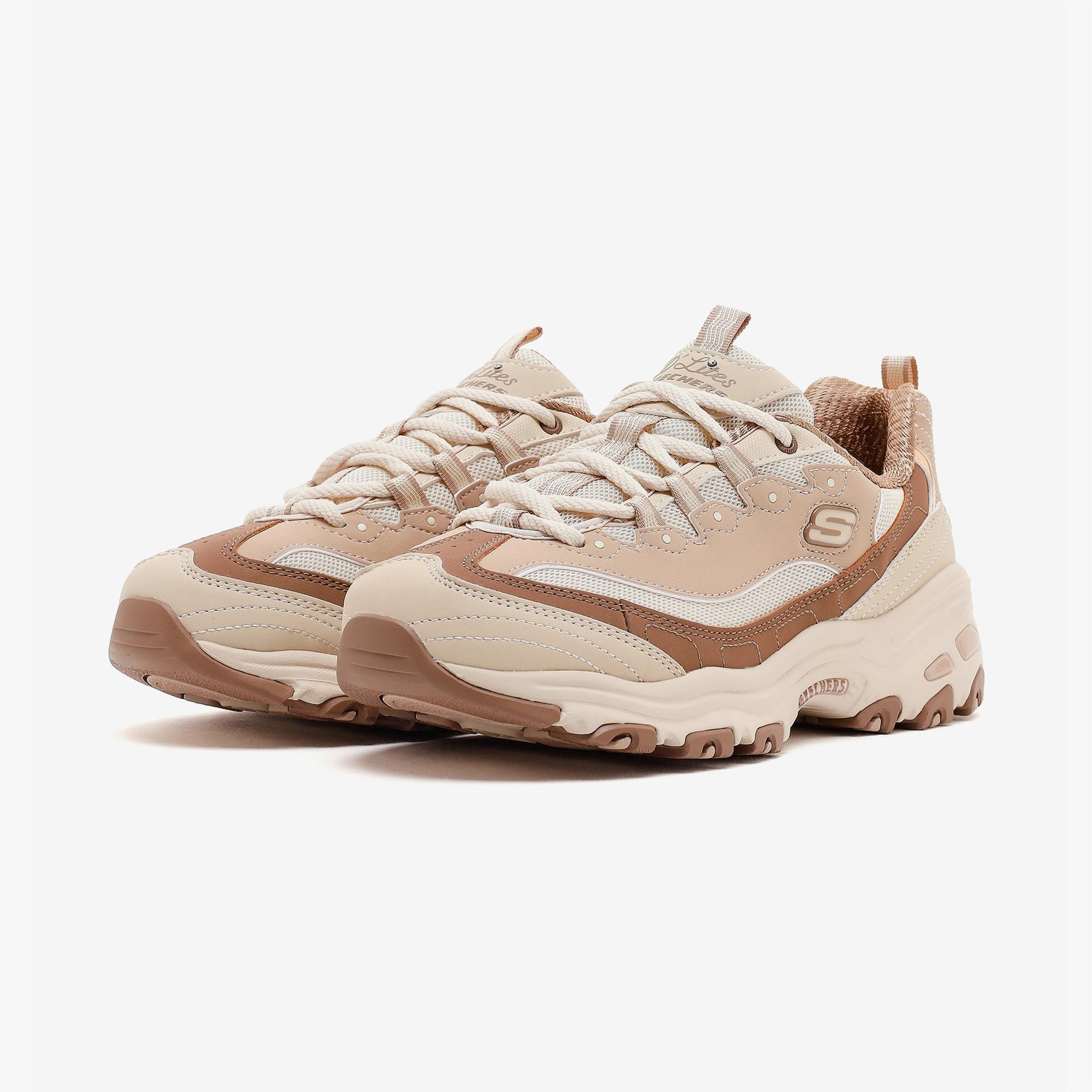 Skechers D'Lites Kadın Bej Sneaker