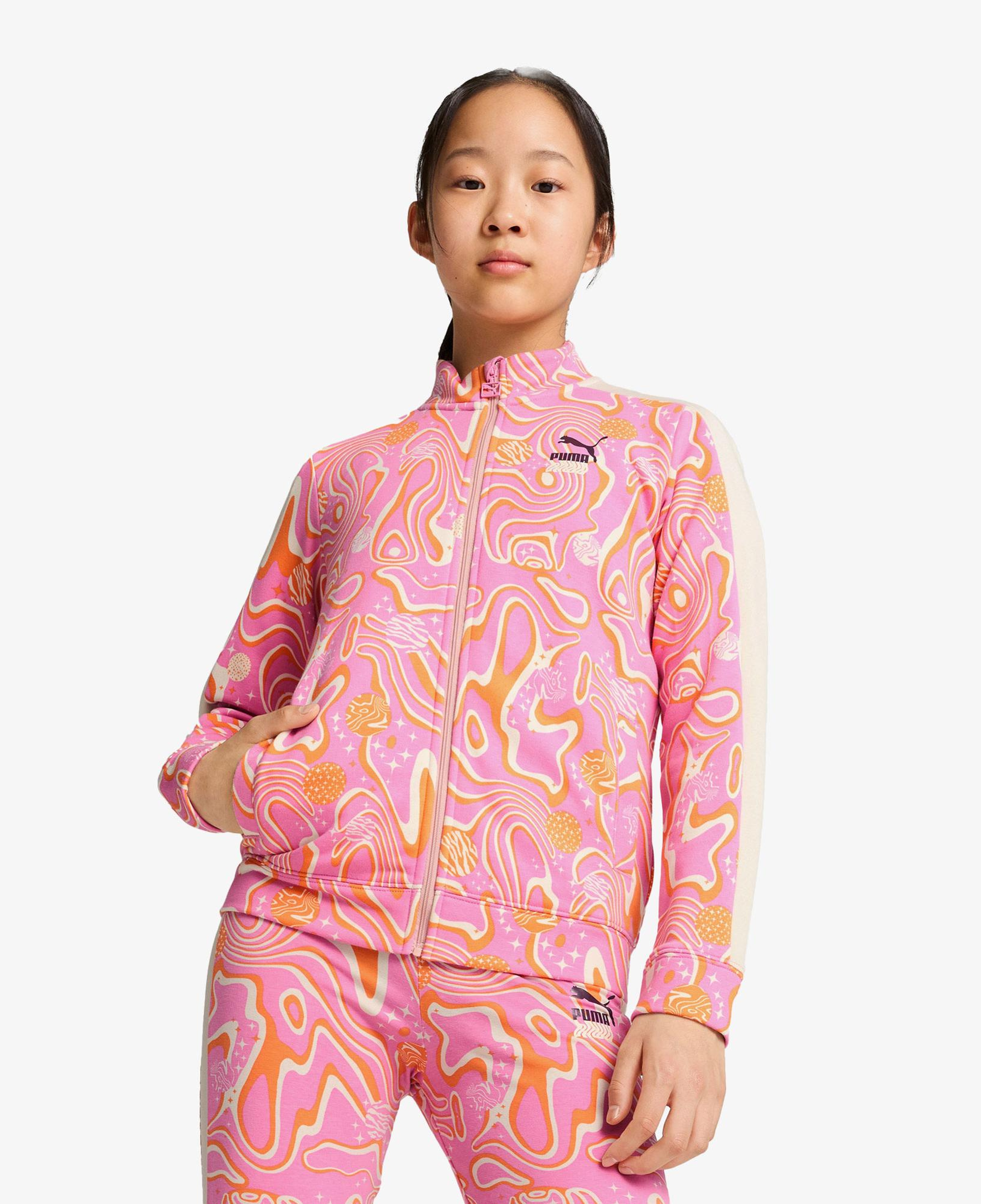 Puma Track Tr Çocuk Pembe Eşofman Üstü