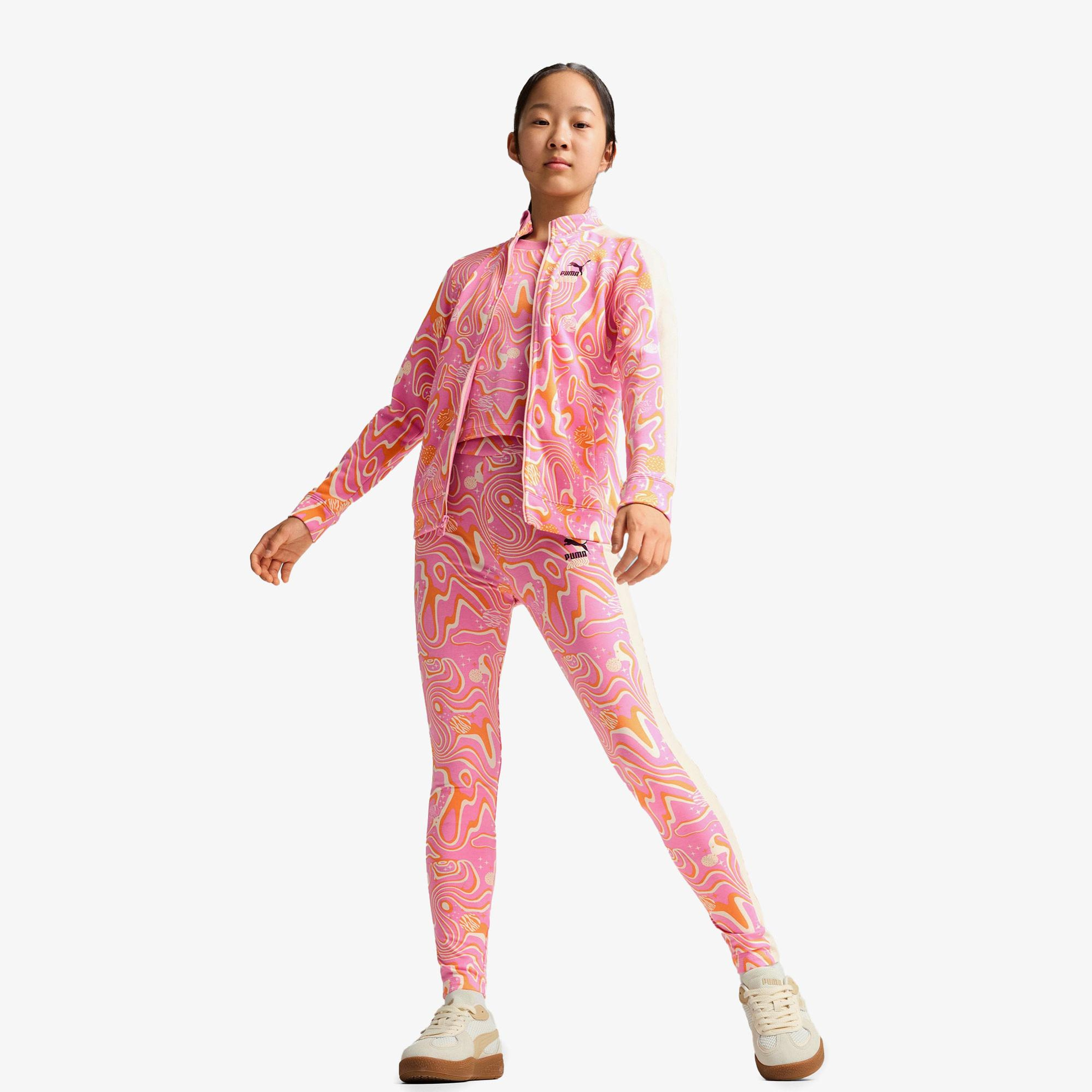 Puma Track Tr Çocuk Pembe Eşofman Üstü