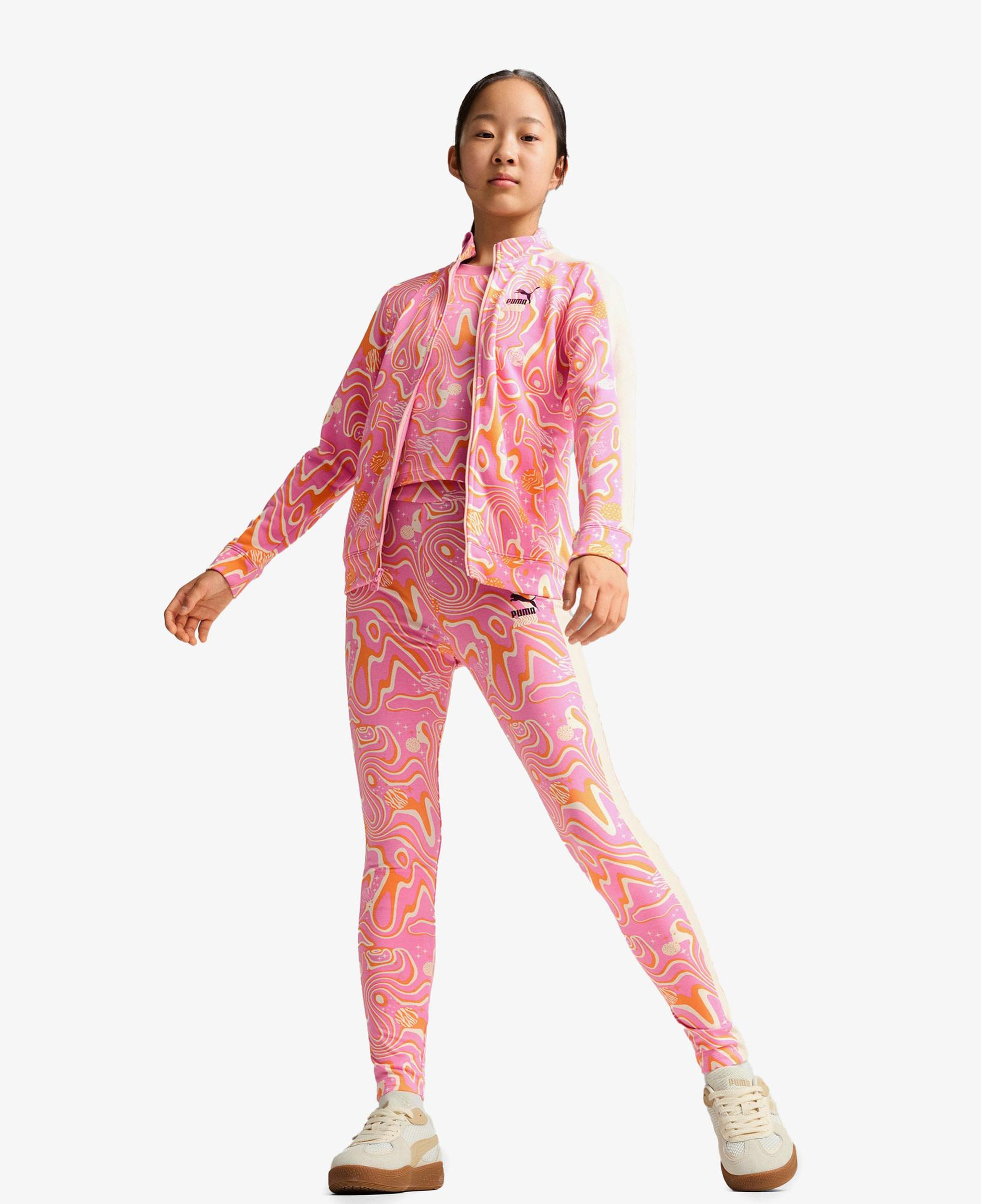 Puma Track Tr Çocuk Pembe Eşofman Üstü