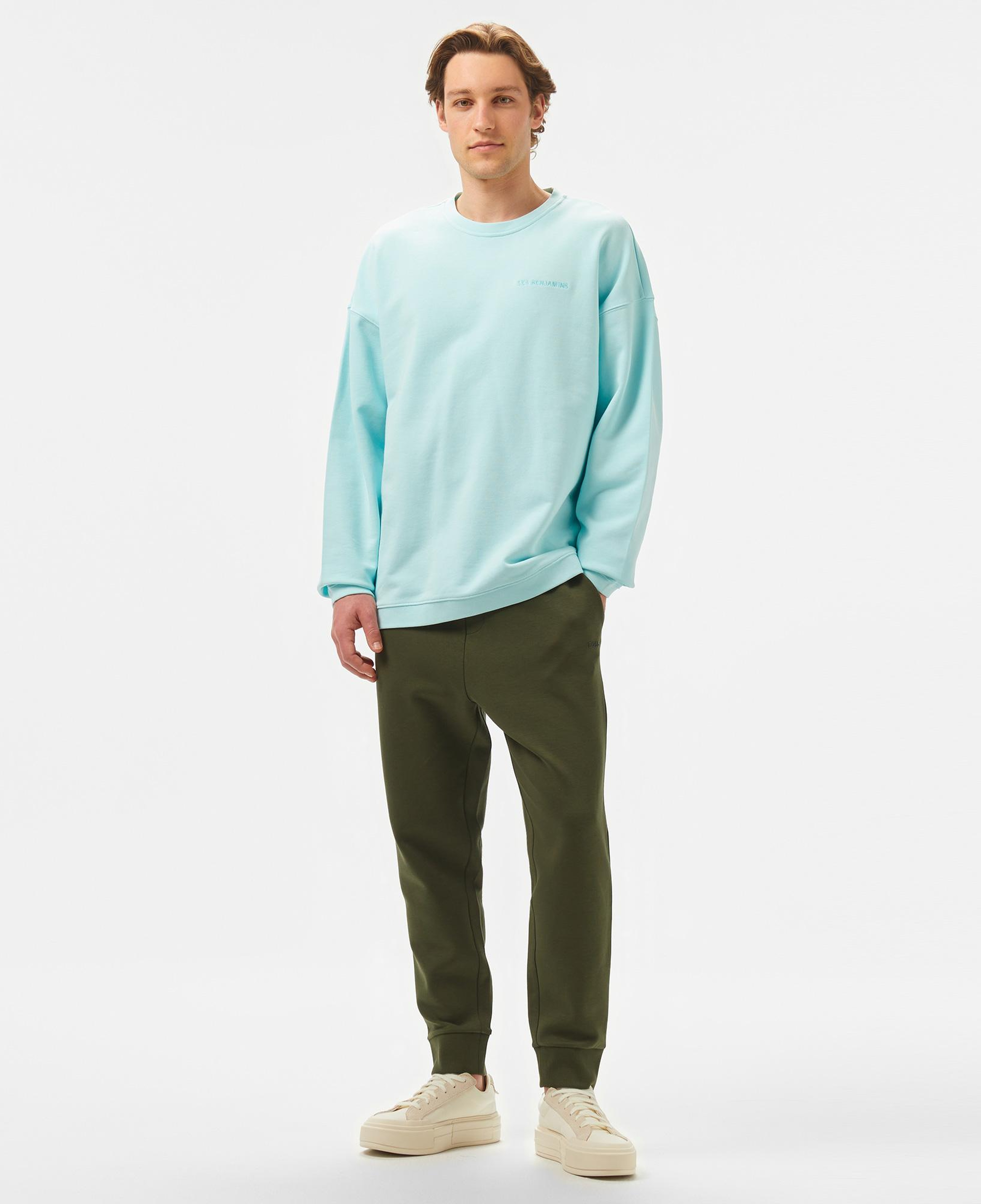Les Benjamins 307 Erkek Mavi Sweatshirt