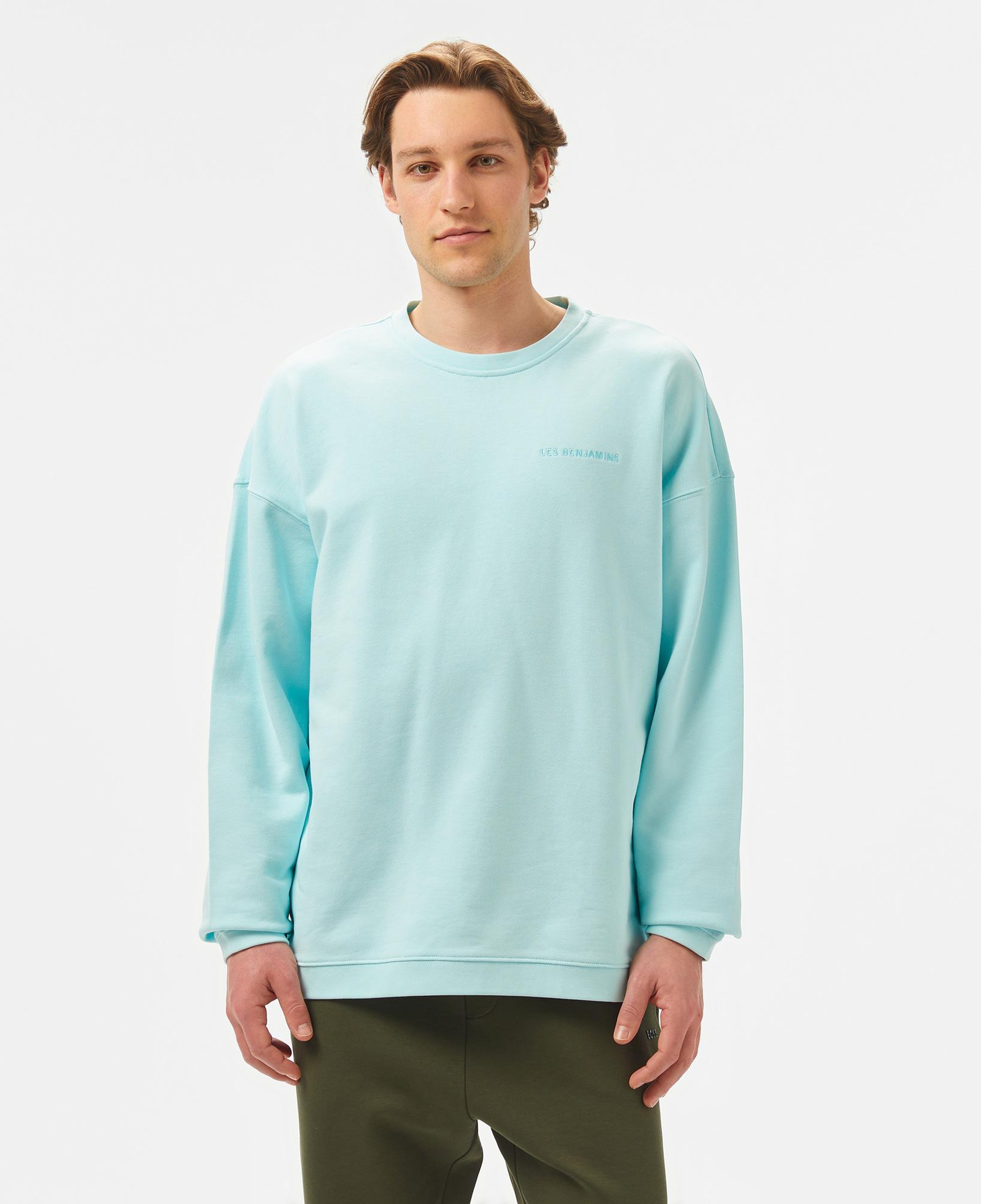 Les Benjamins 307 Erkek Mavi Sweatshirt