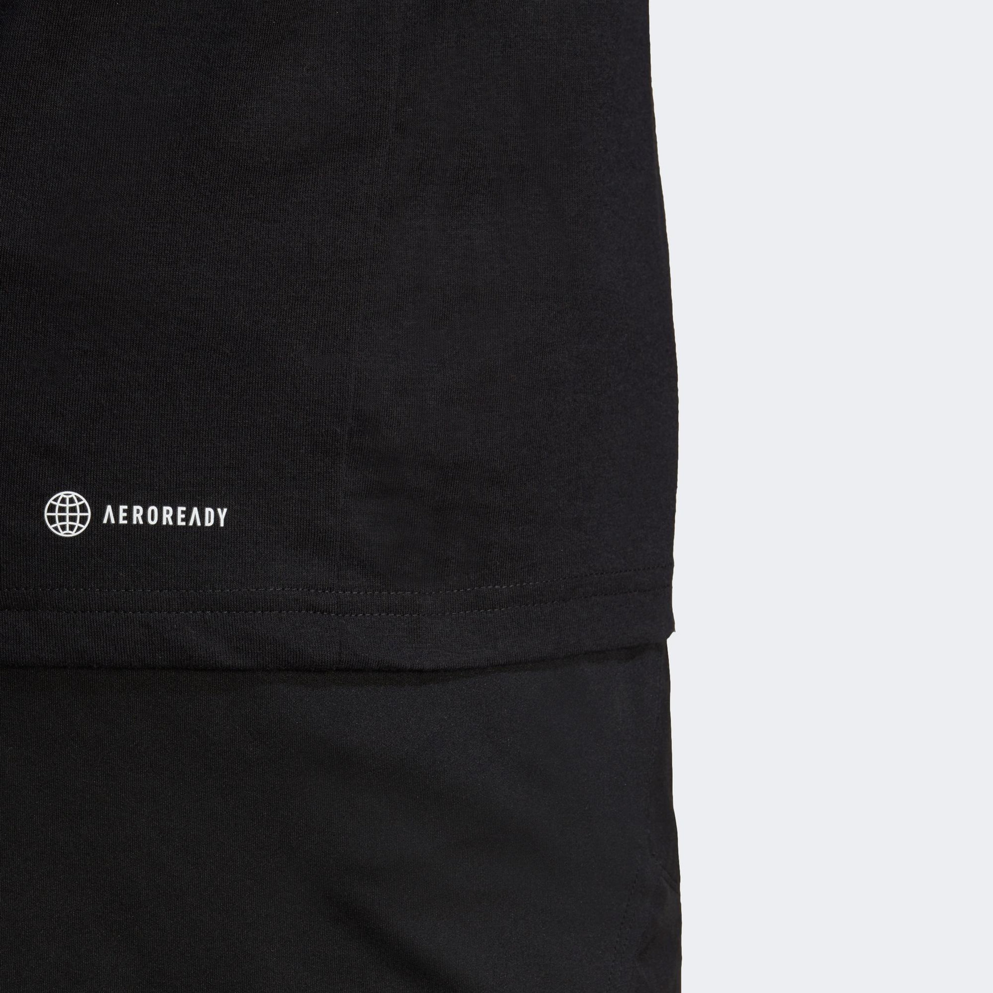 adidas Essentials Logo Erkek Siyah Antrenman T-Shirt
