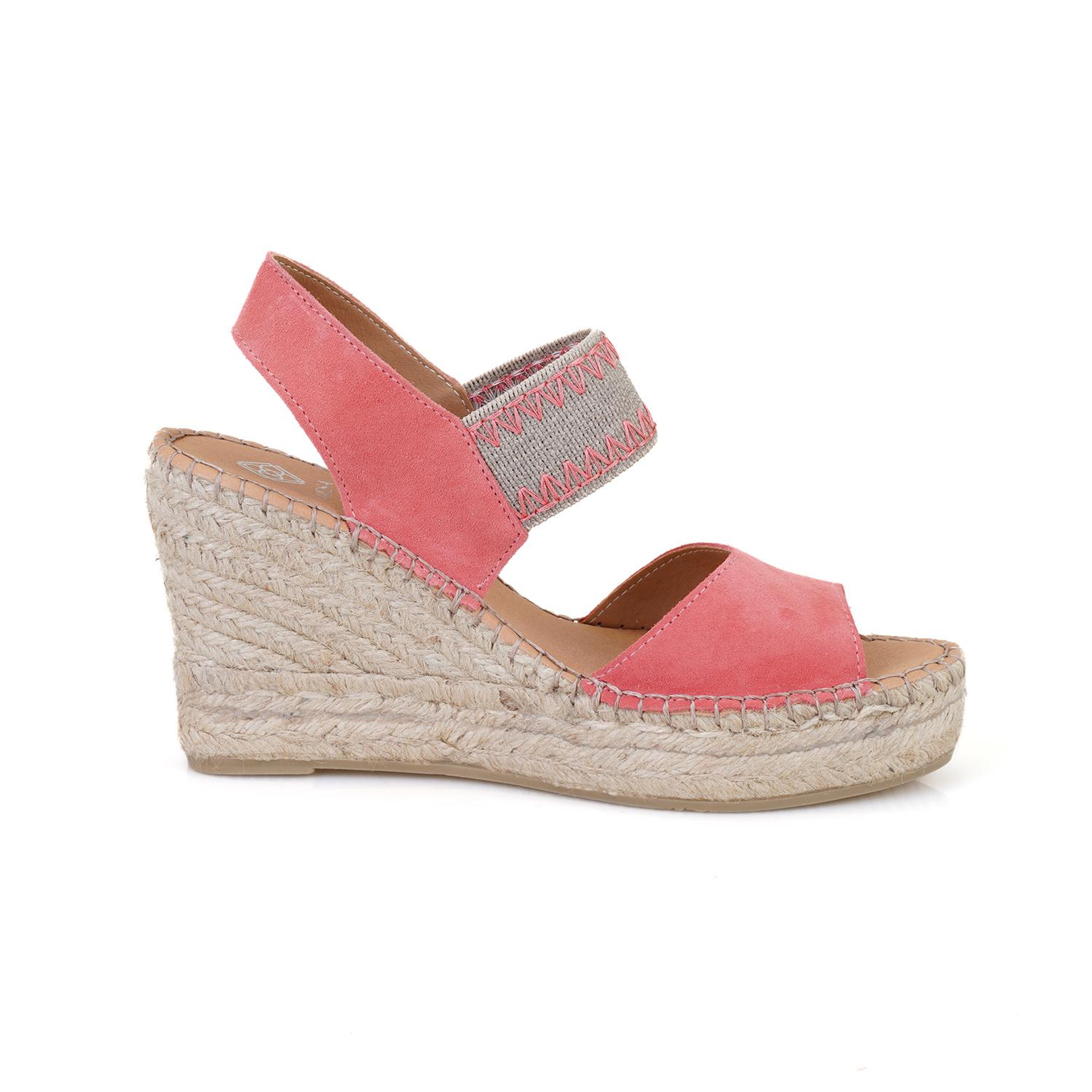 Kadın Pembe Dolgu Topuklu Espadril Sandalet