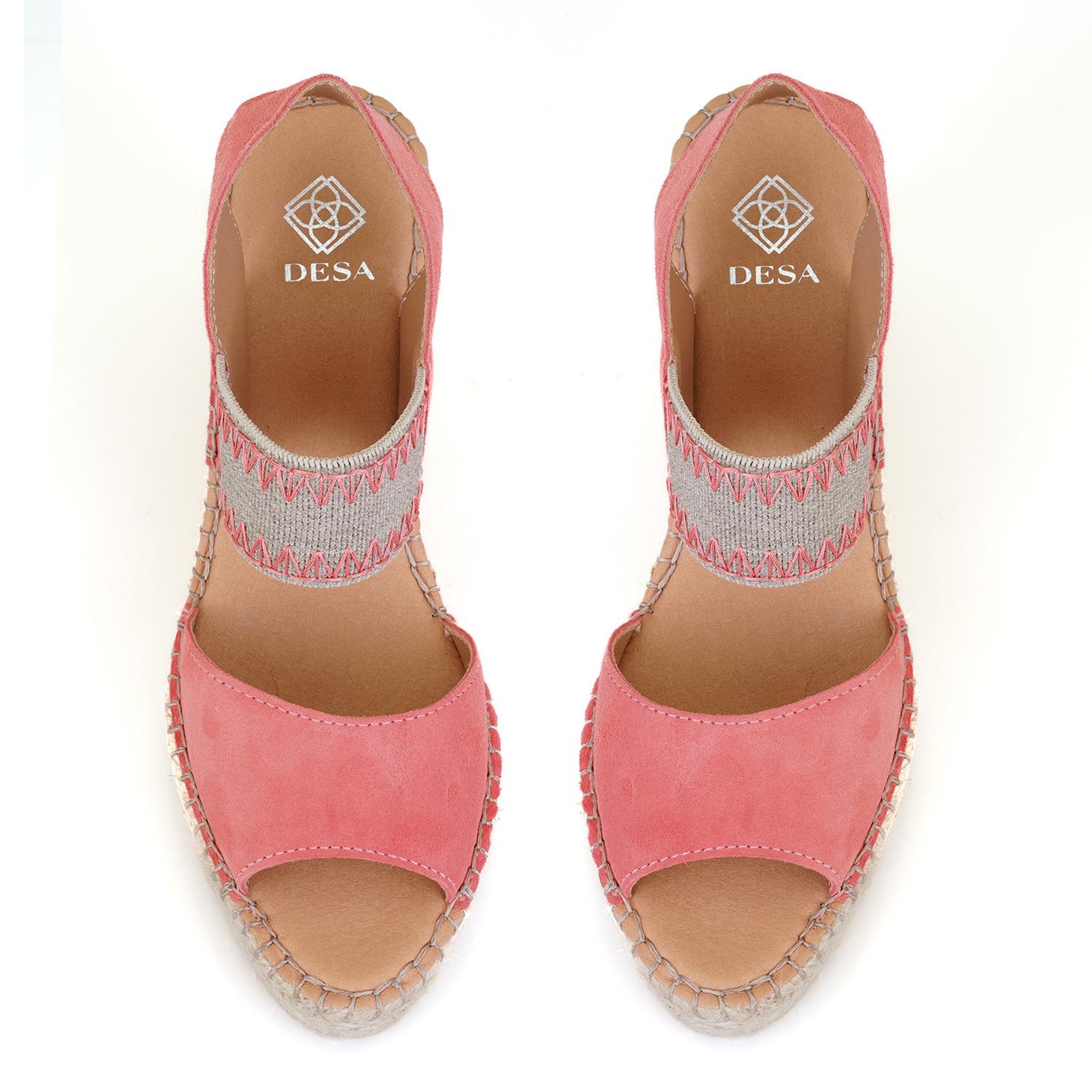 Kadın Pembe Dolgu Topuklu Espadril Sandalet