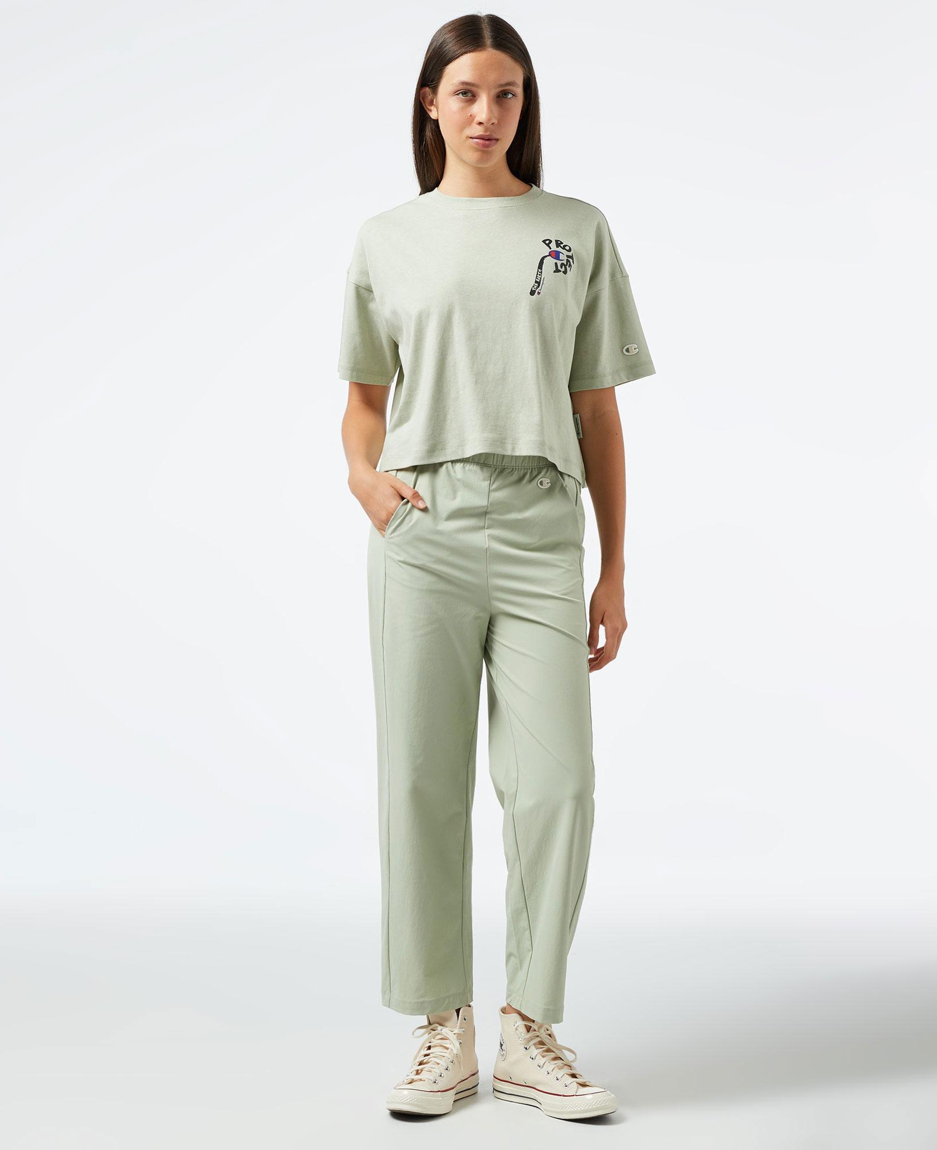 Champion Wide Leg Kadın Yeşil Pantolon