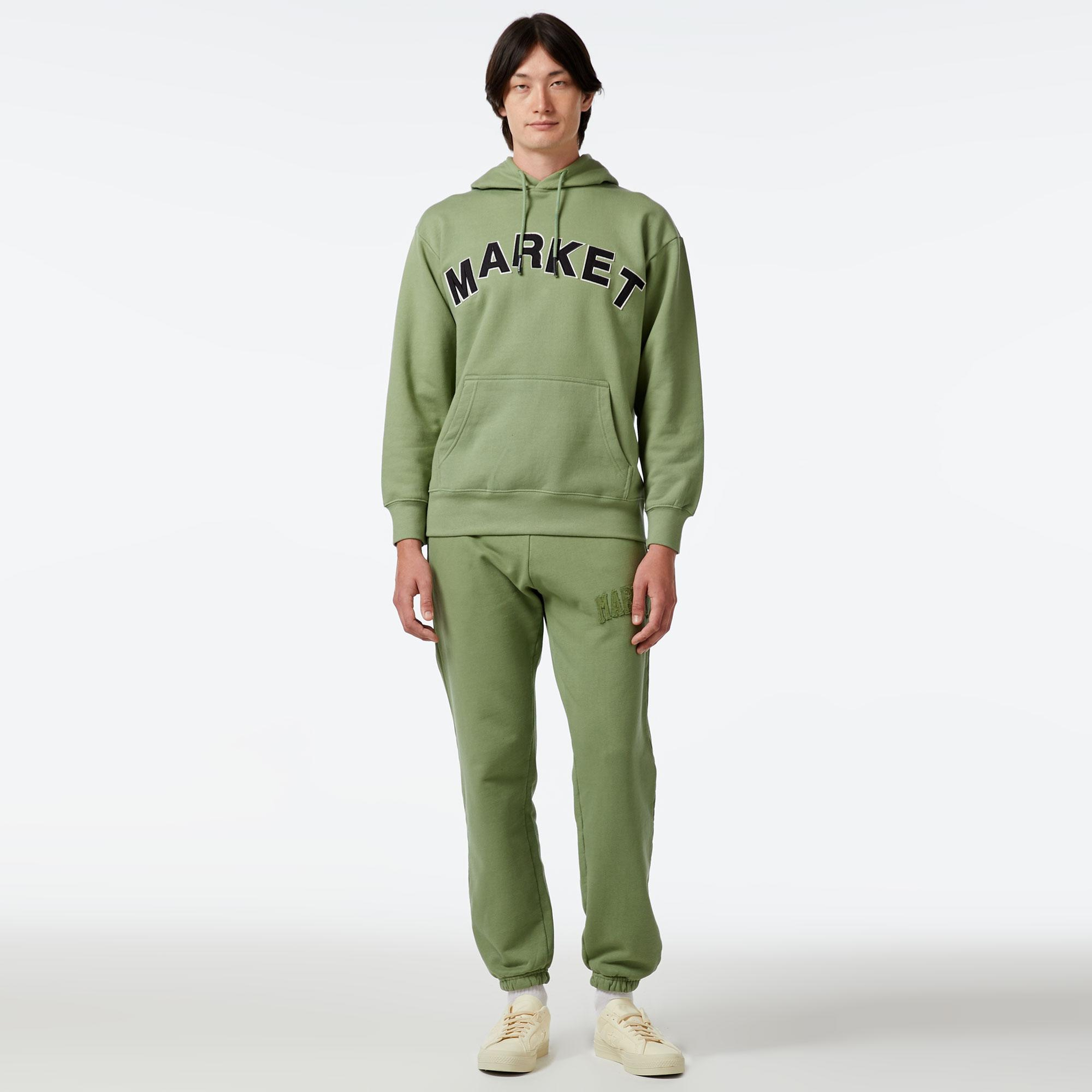 Market Vintage Wash Arc Erkek Yeşil Eşofman Altı