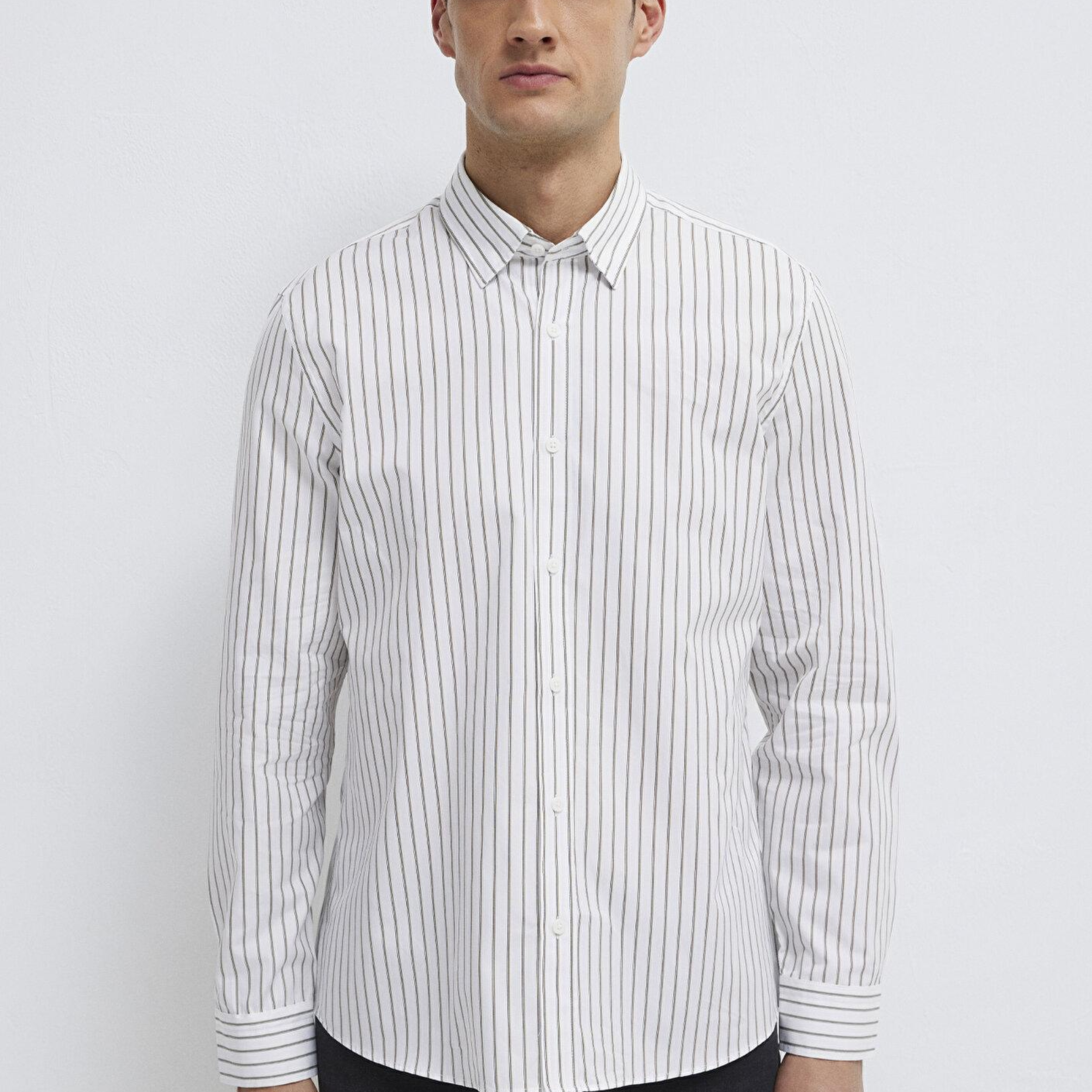 Mavi Beyaz Gömlek Regular Fit / Normal Kesim 0211864-91411