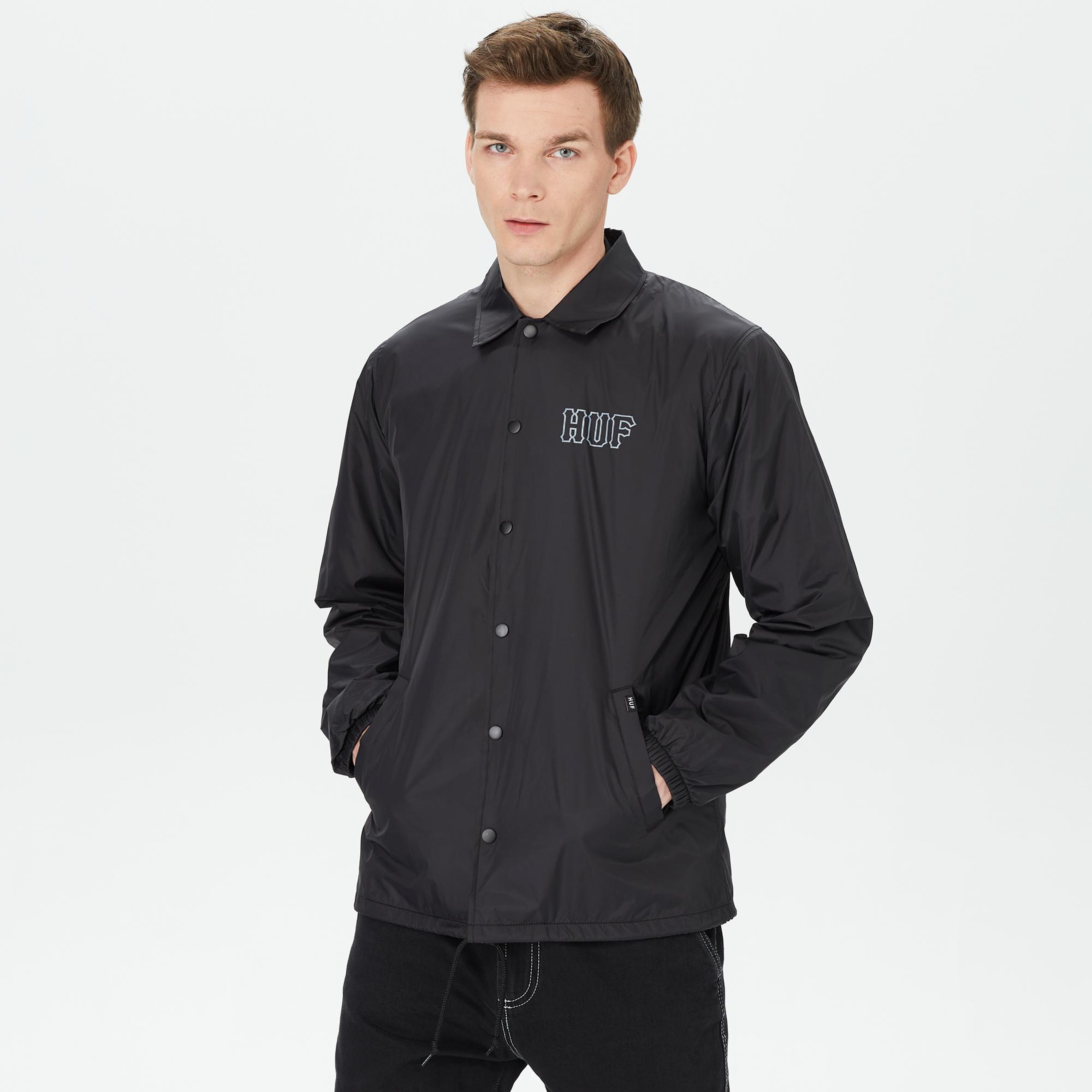 HUF Set H Coaches Erkek Siyah Ceket