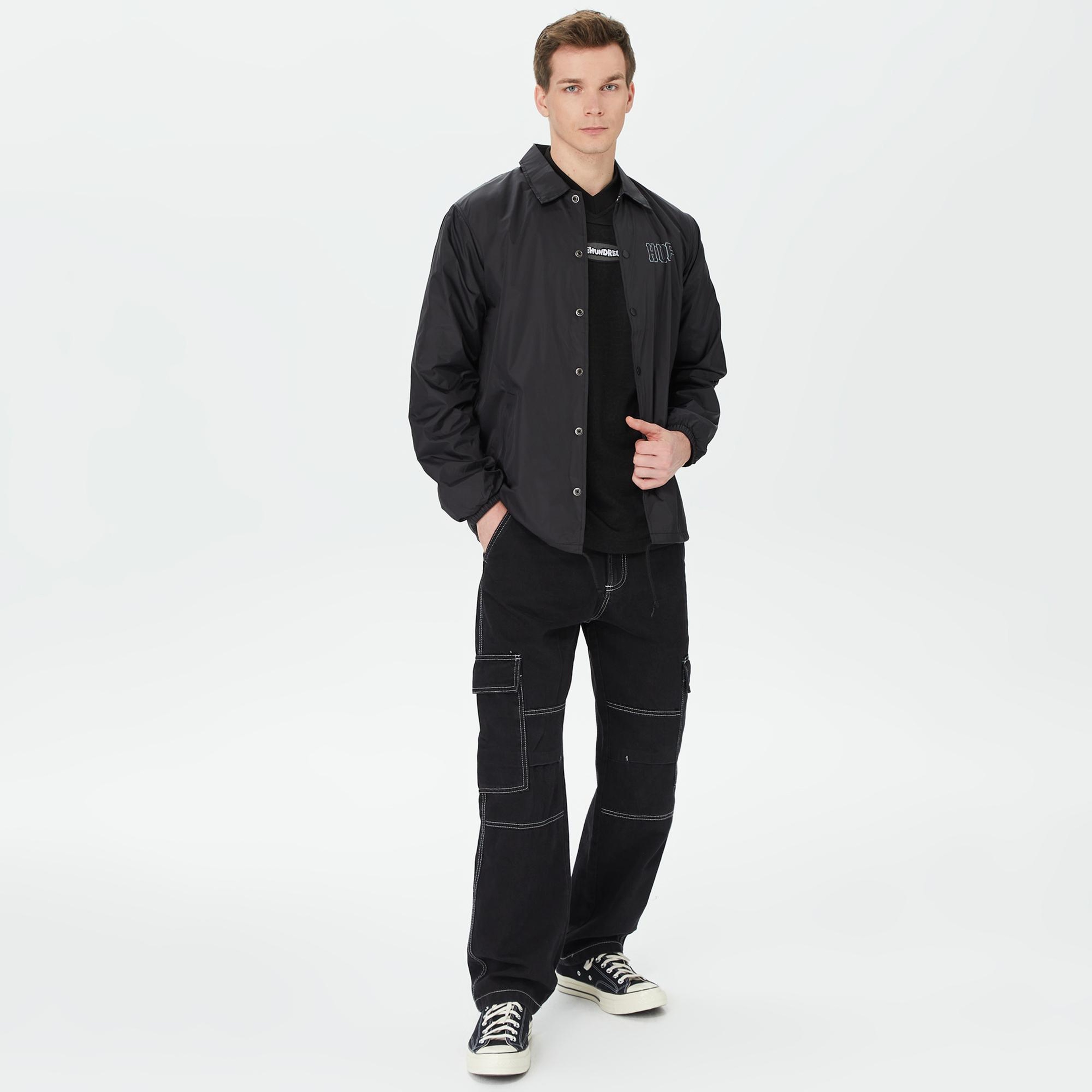 HUF Set H Coaches Erkek Siyah Ceket