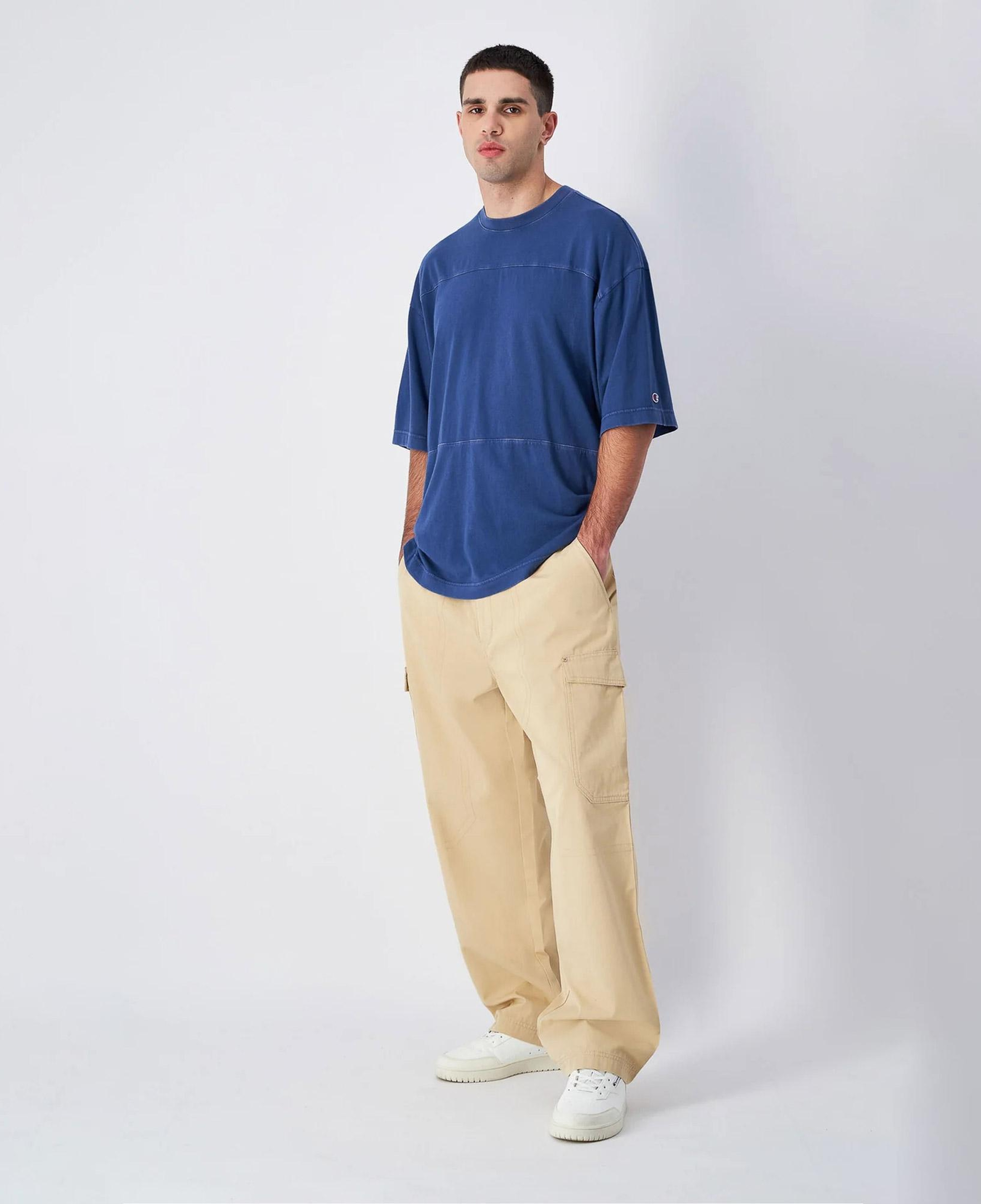 Champion Oversized Erkek Mavi T-Shirt