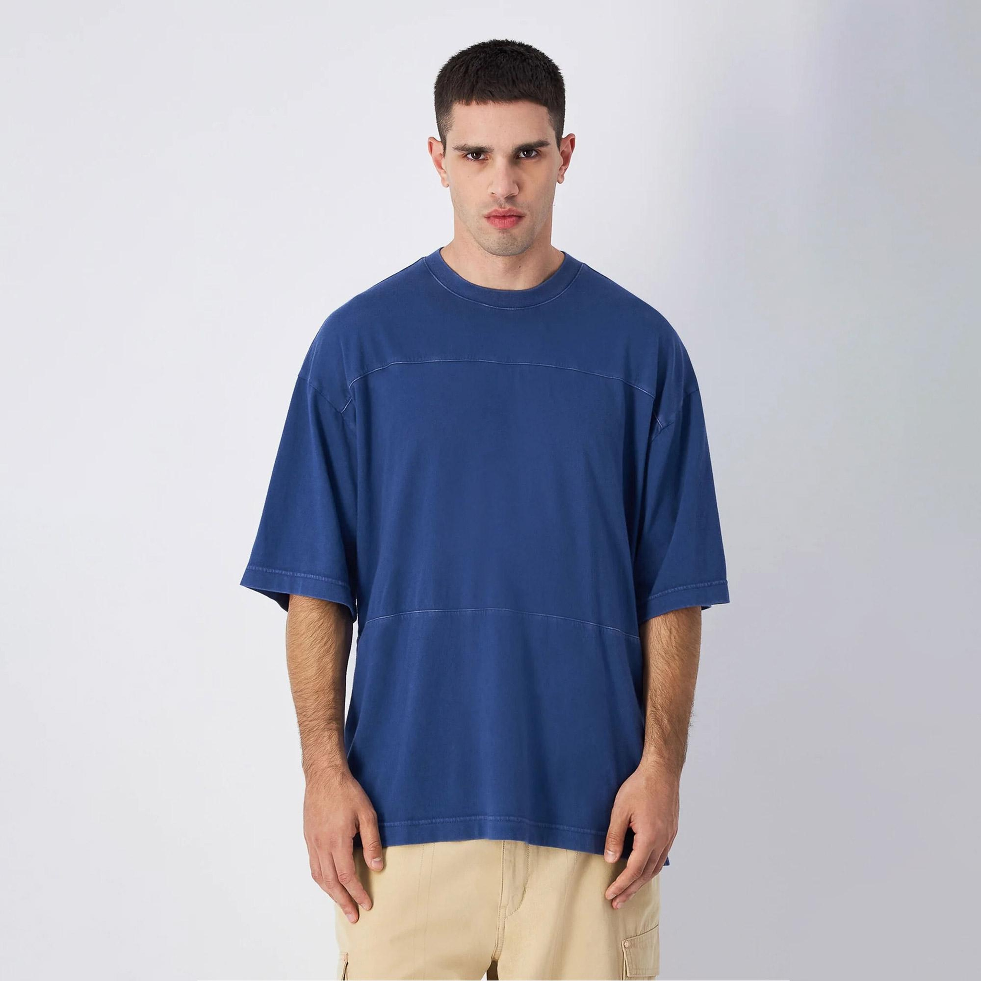 Champion Oversized Erkek Mavi T-Shirt